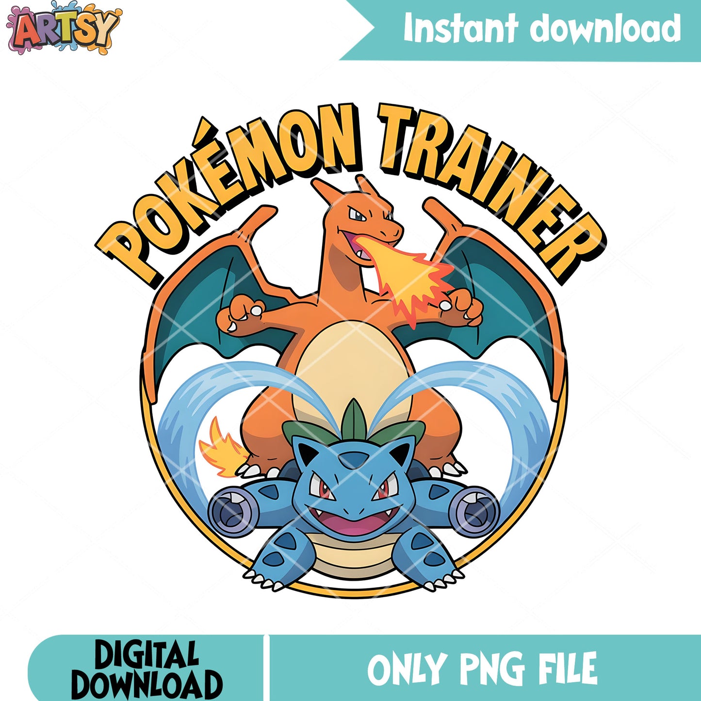 Pokemon trainer png, pokemon charizard png, pokemon Venusaur png