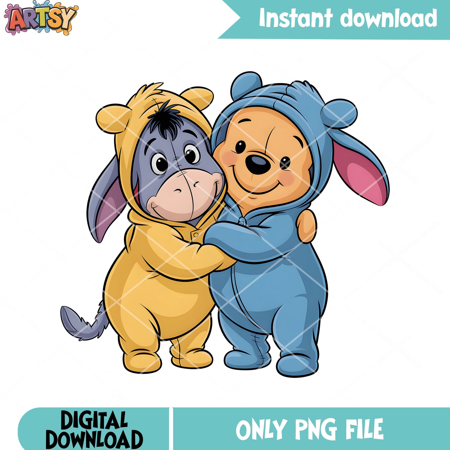 Pooh and eeyore costume png, winnie the pooh eeyore png, pooh movies png