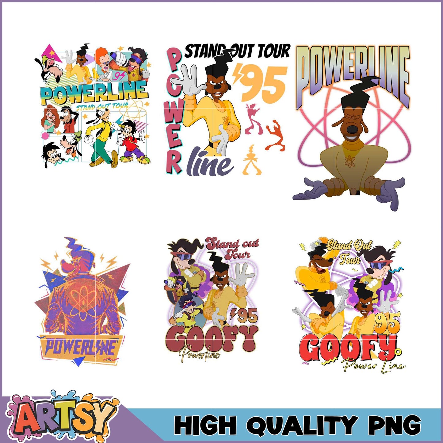 Powerline Goofy PNG Bundle 95 High Quality