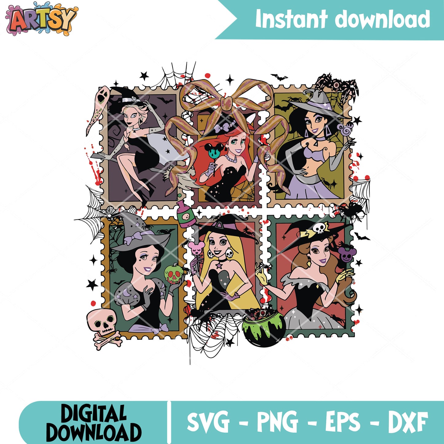 Princess halloween disney svg, disney princess svg, princess halloween svg