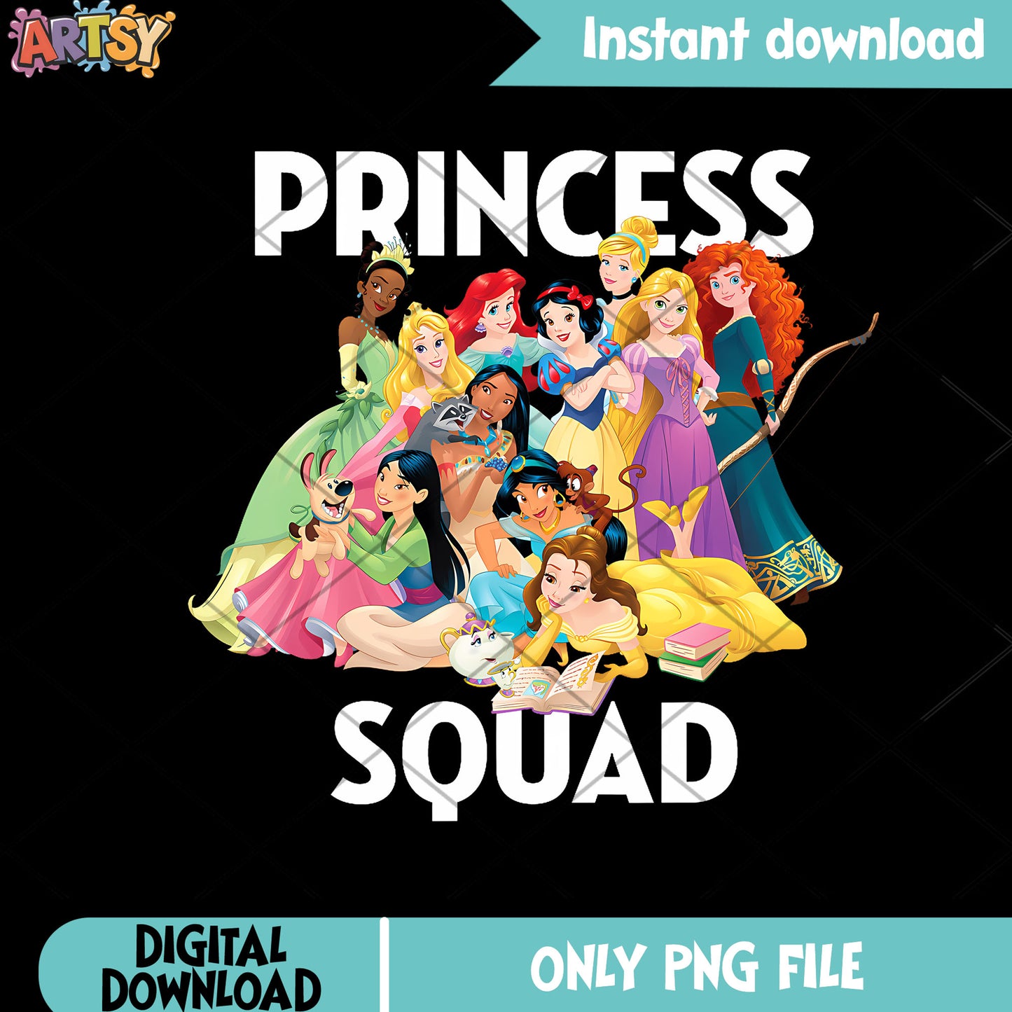 Princess squad disney png, disney princess png, rapunzle png