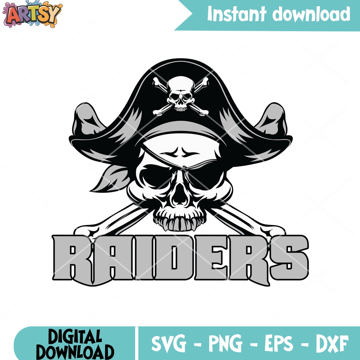 Raiders nfc team svg, los angeles raiders svg, pirate hat svg,