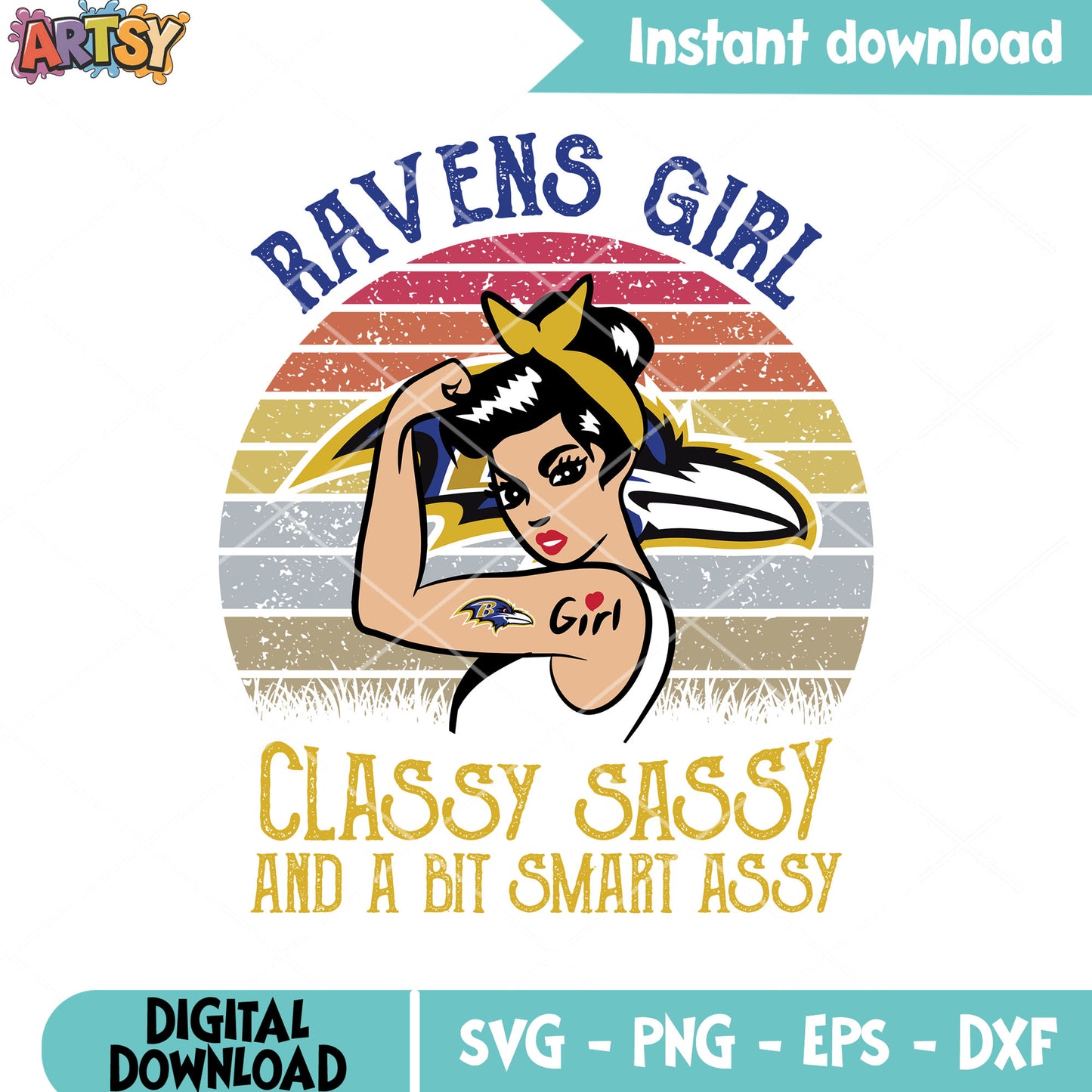 Ravens girl baltimore svg. baltimore ravens svg, nfl rumor svg