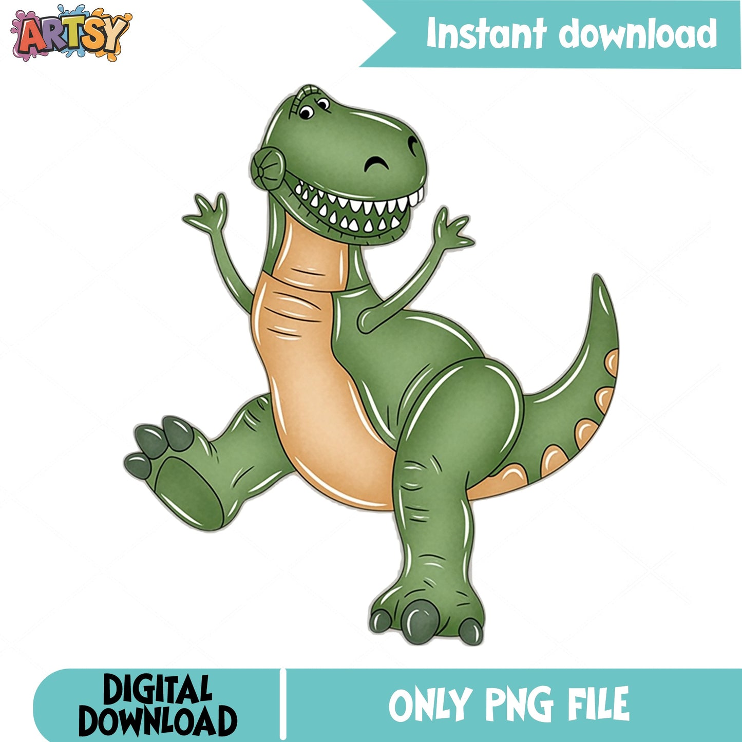 Rex Toy Story PNG Clipart, Dinosaur Cartoon PNG, Kids Party PNG
