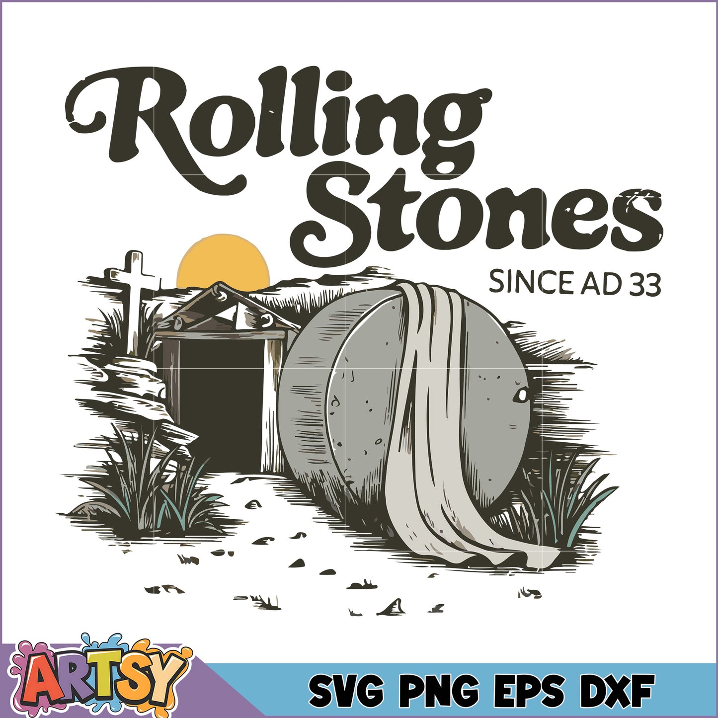 Rolling Stones Resurrection SVG Graphic Design