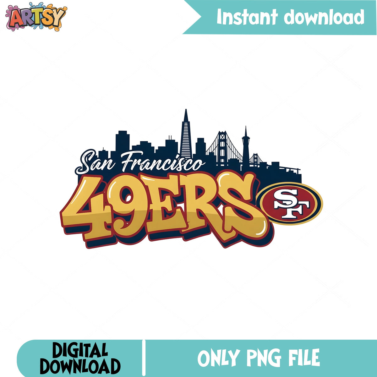 San Francisco 49ers PNG, NFL Football Team PNG, Niners PNG