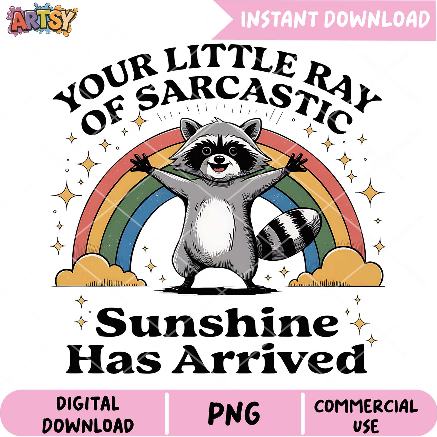 Sarcastic Raccoon PNG Download