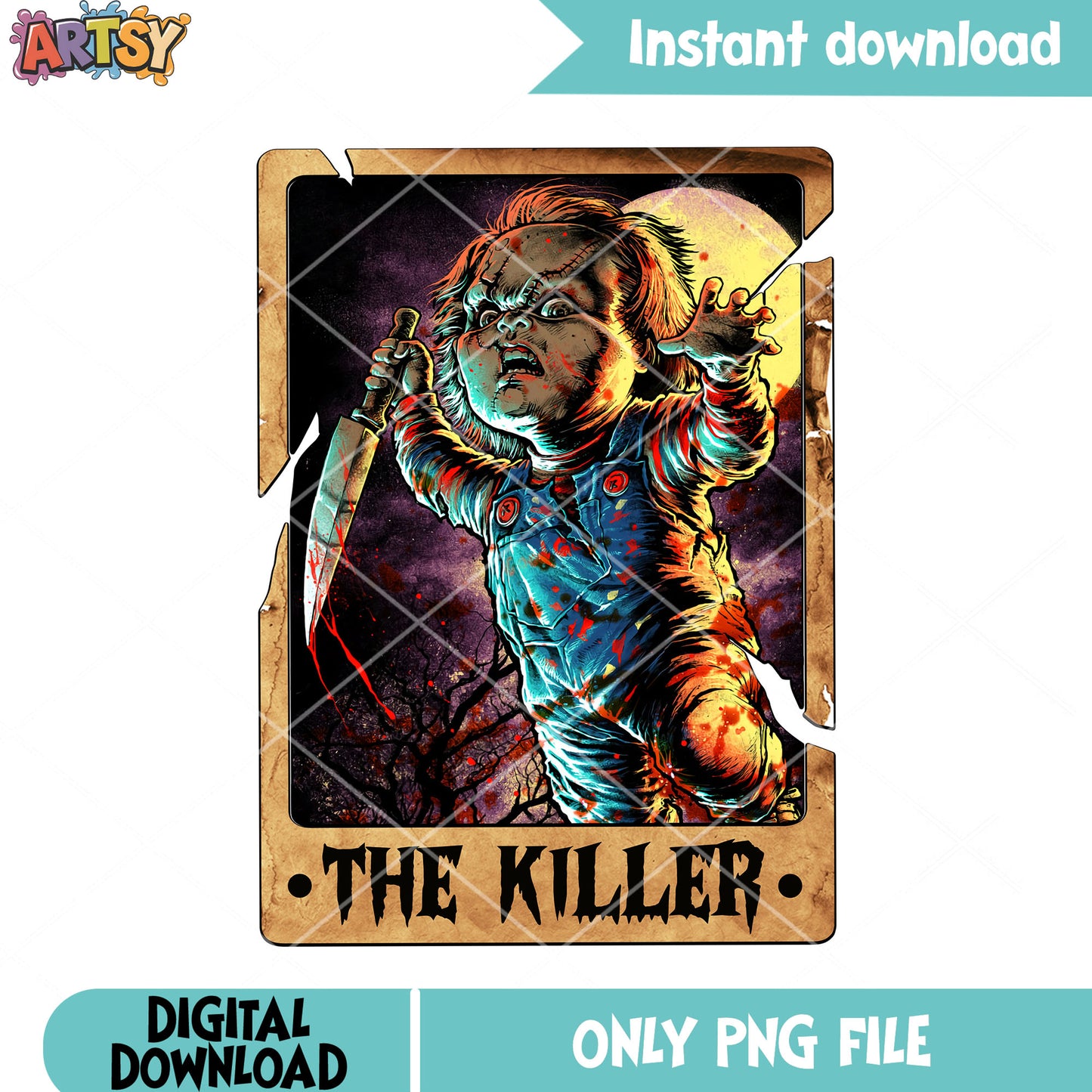 Scary killer baby doll png, chucky png, childs play movies png
