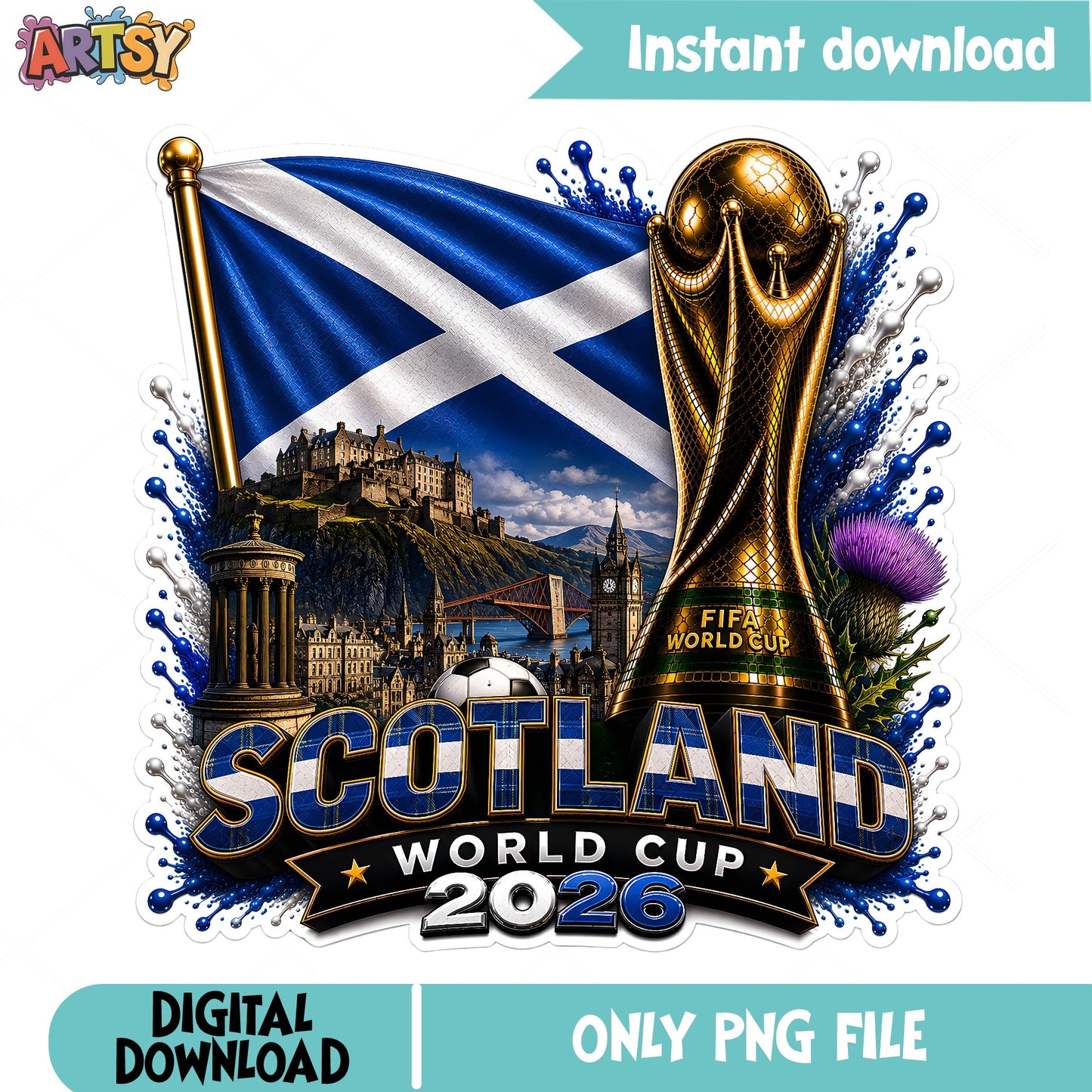 Scotland World Cup 2026 PNG, Scotland Soccer PNG, Football PNG