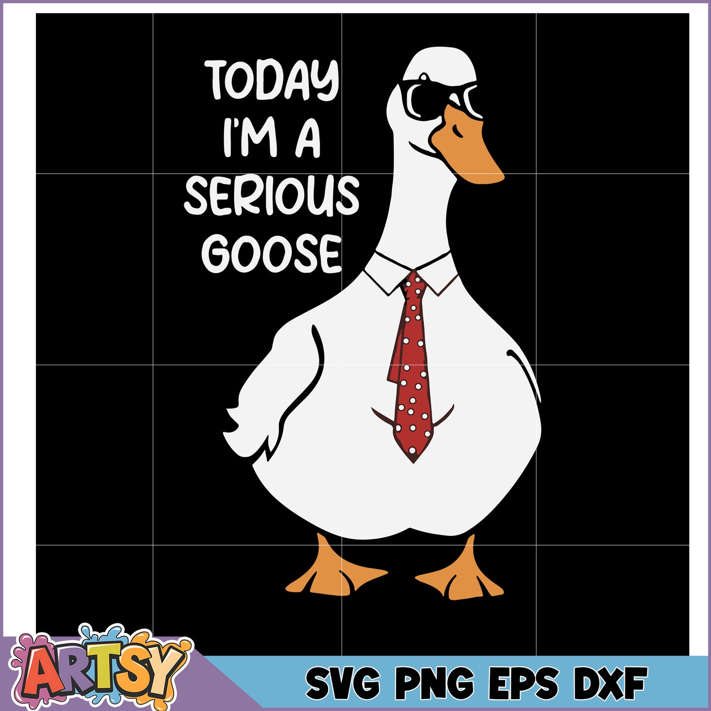 Serious Goose SVG Cut File