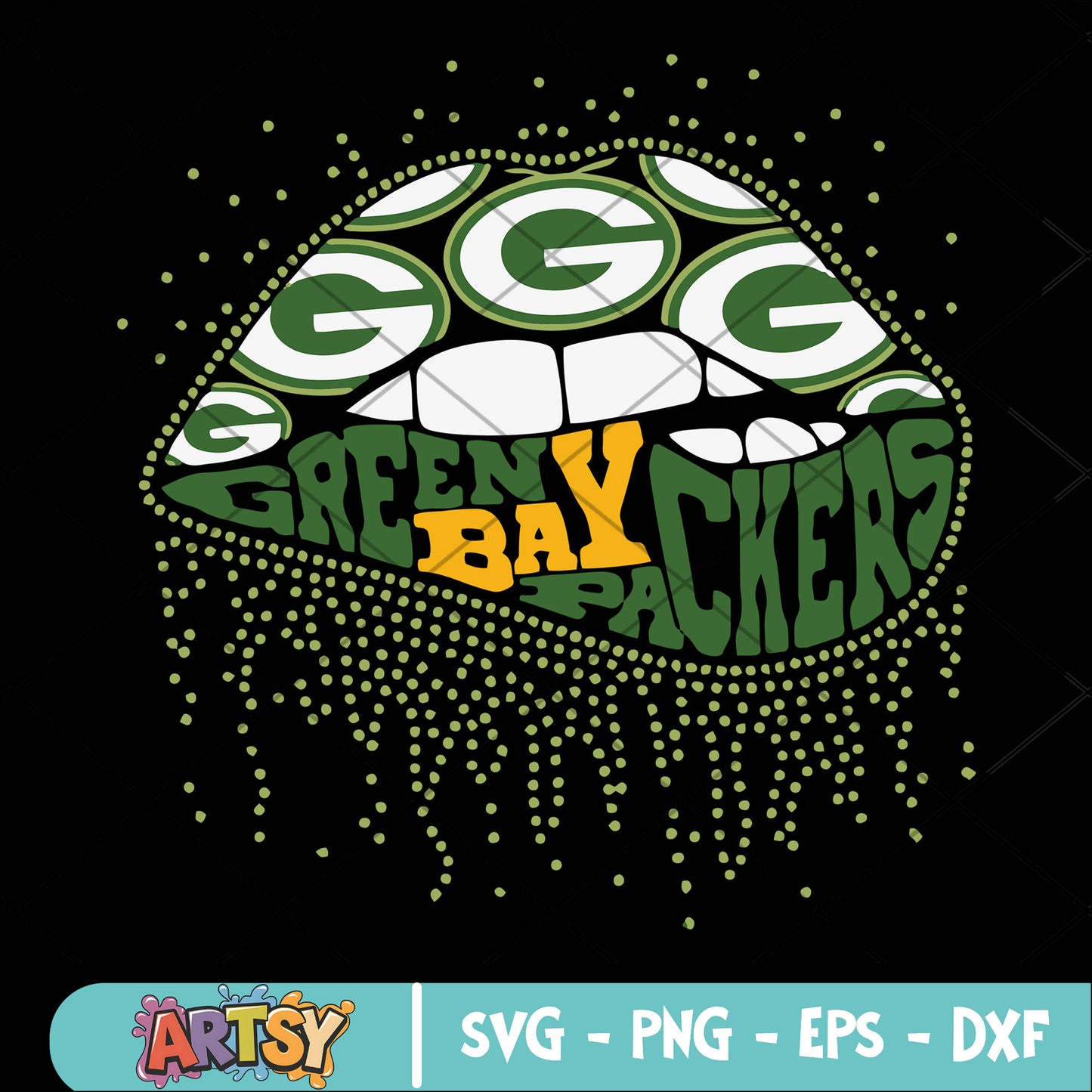 Sexy packers lip svg, wilcosin football svg, nfc north svg