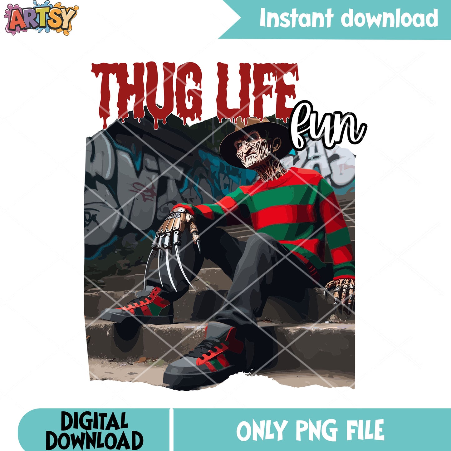 Sharp claws life fun png, Freddy krueger png, halloween scary png