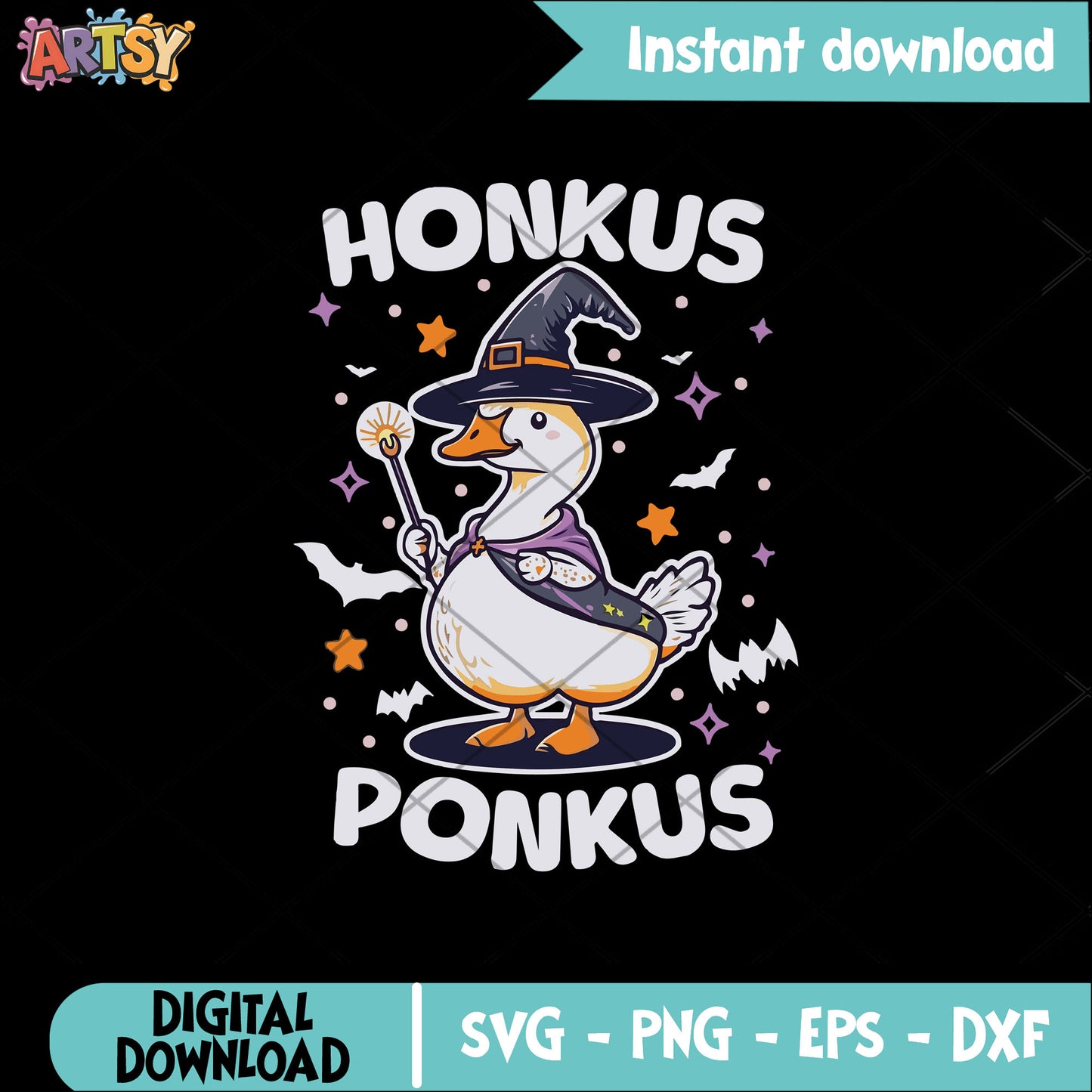 Silly goose honkus ponkus svg, goose halloween svg, hocus pocus svg