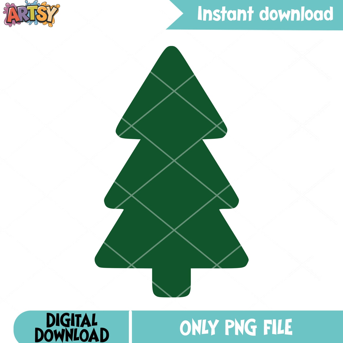Simple dark merry png, christmas tree vector png, simple tree png