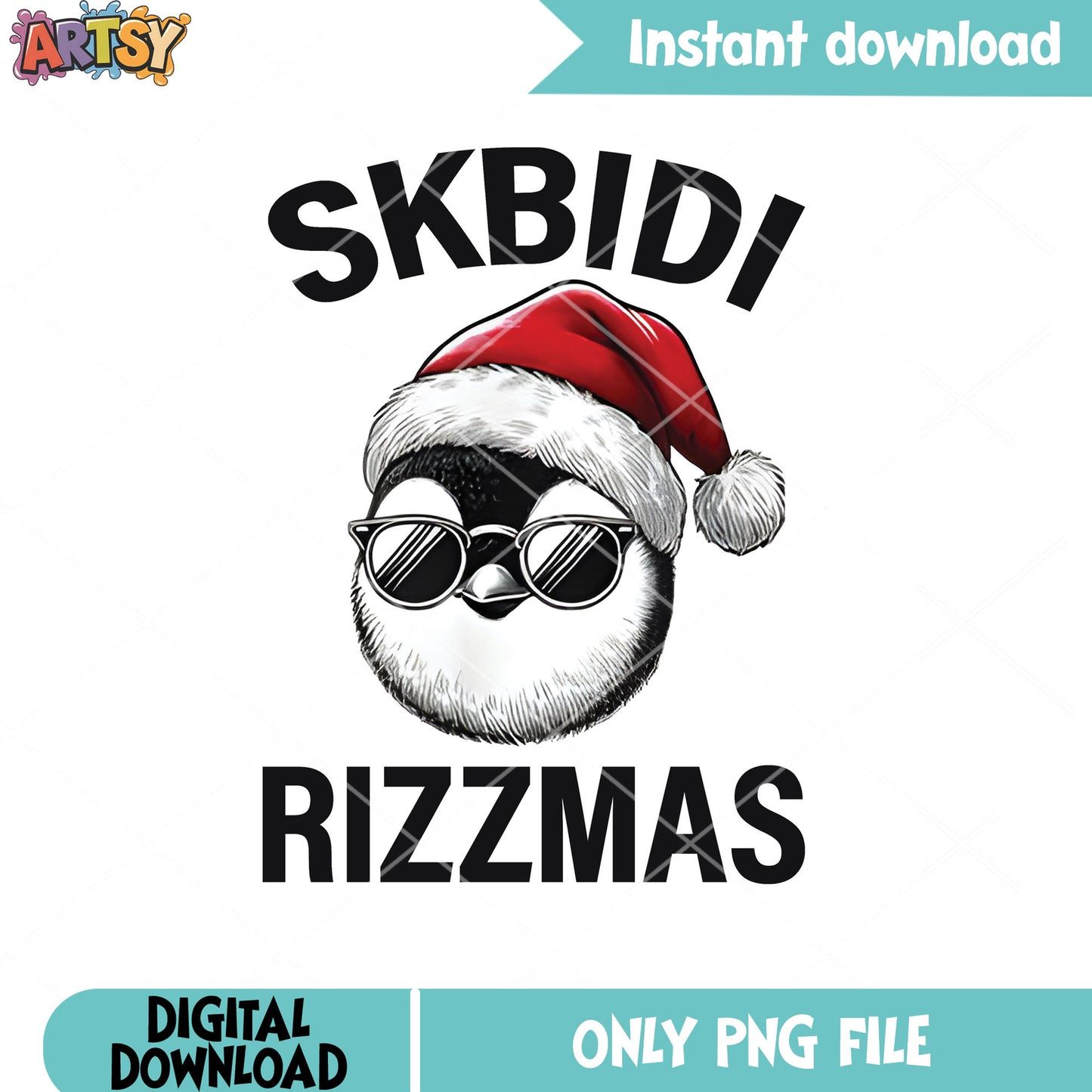 Skbidi rizzmas christmas png, rizzmas santa png, rizzmas christmas png