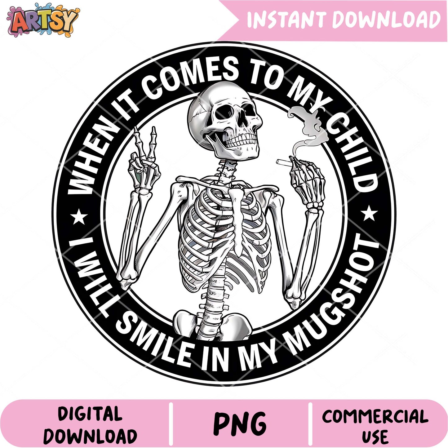Skeleton Mugshot PNG Download