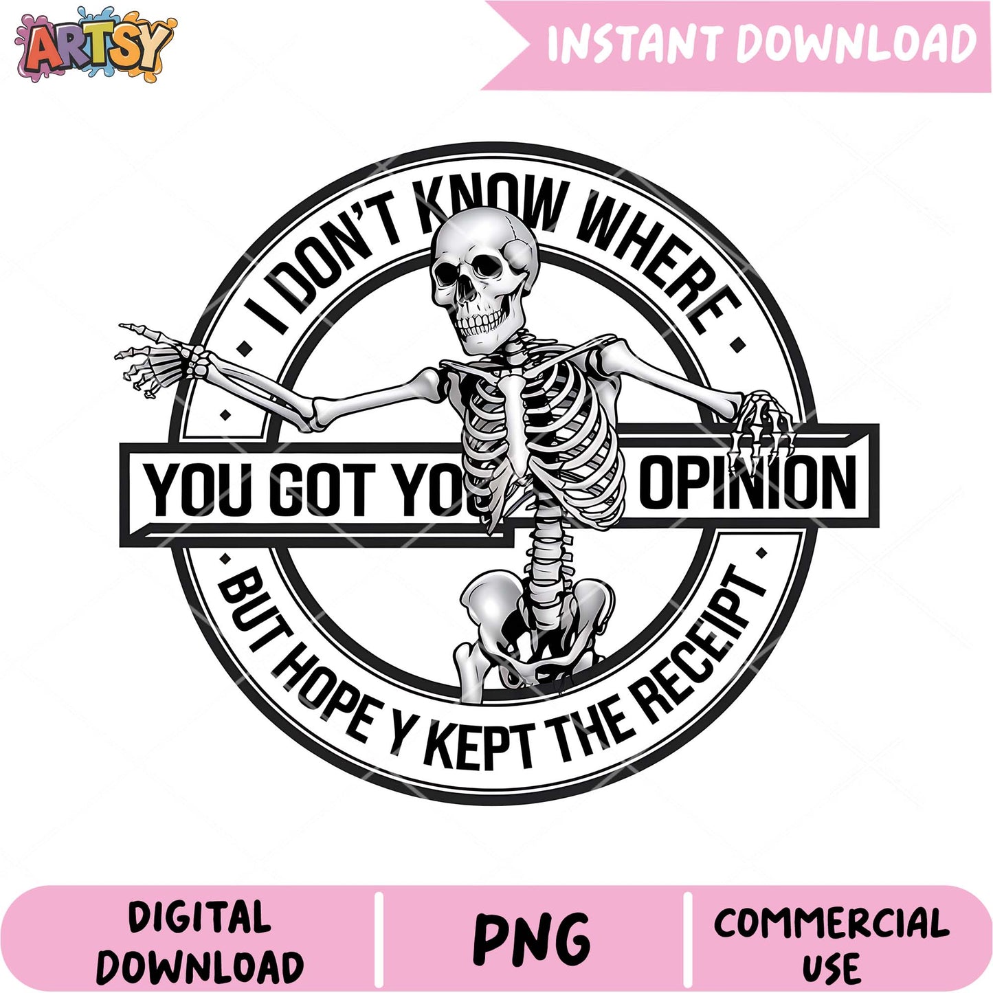 Skeleton Opinion PNG Download