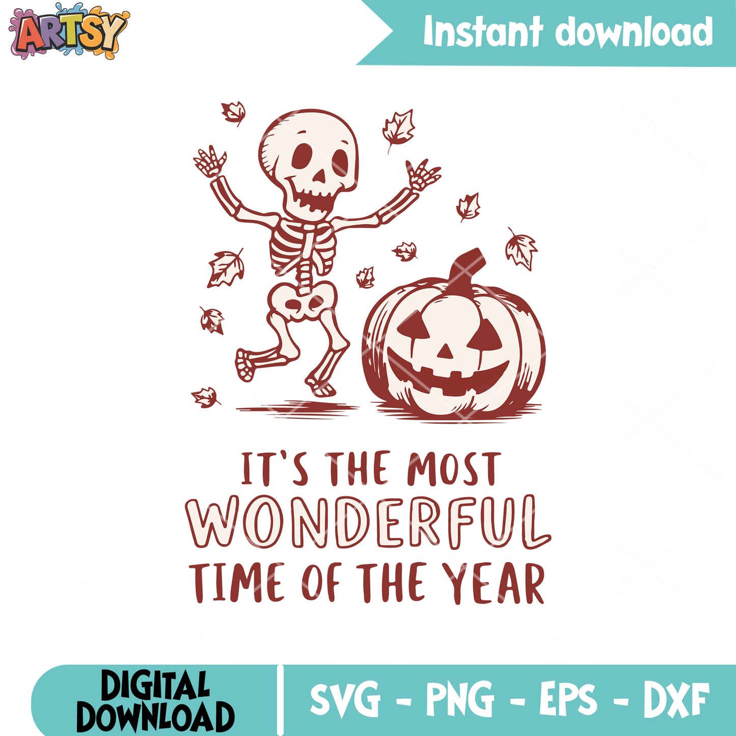 Skeleton halloween wonderful svg, halloween time svg, halloween season svg