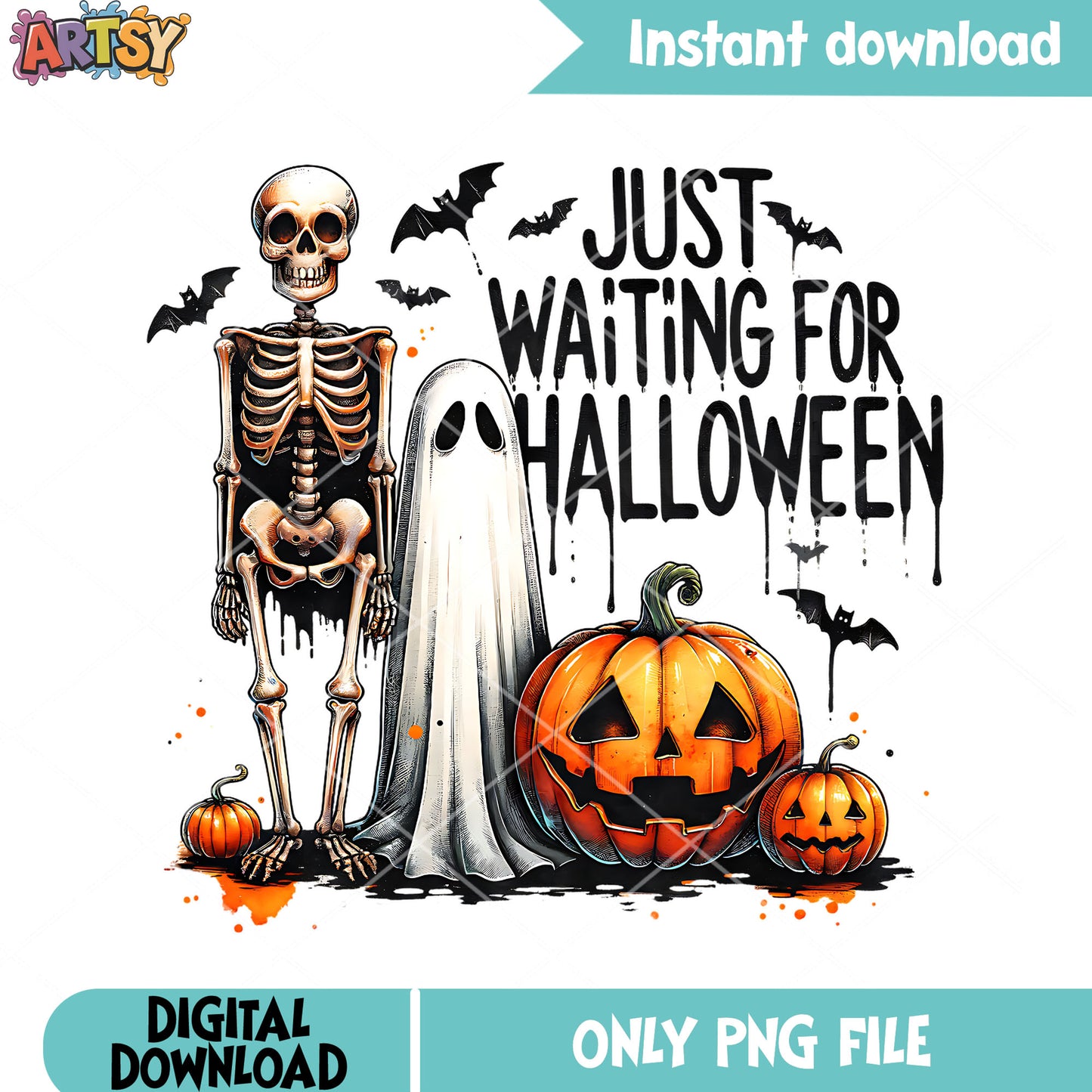 Skeleton wicker pumpkin png, ghost costume png, halloween scary png