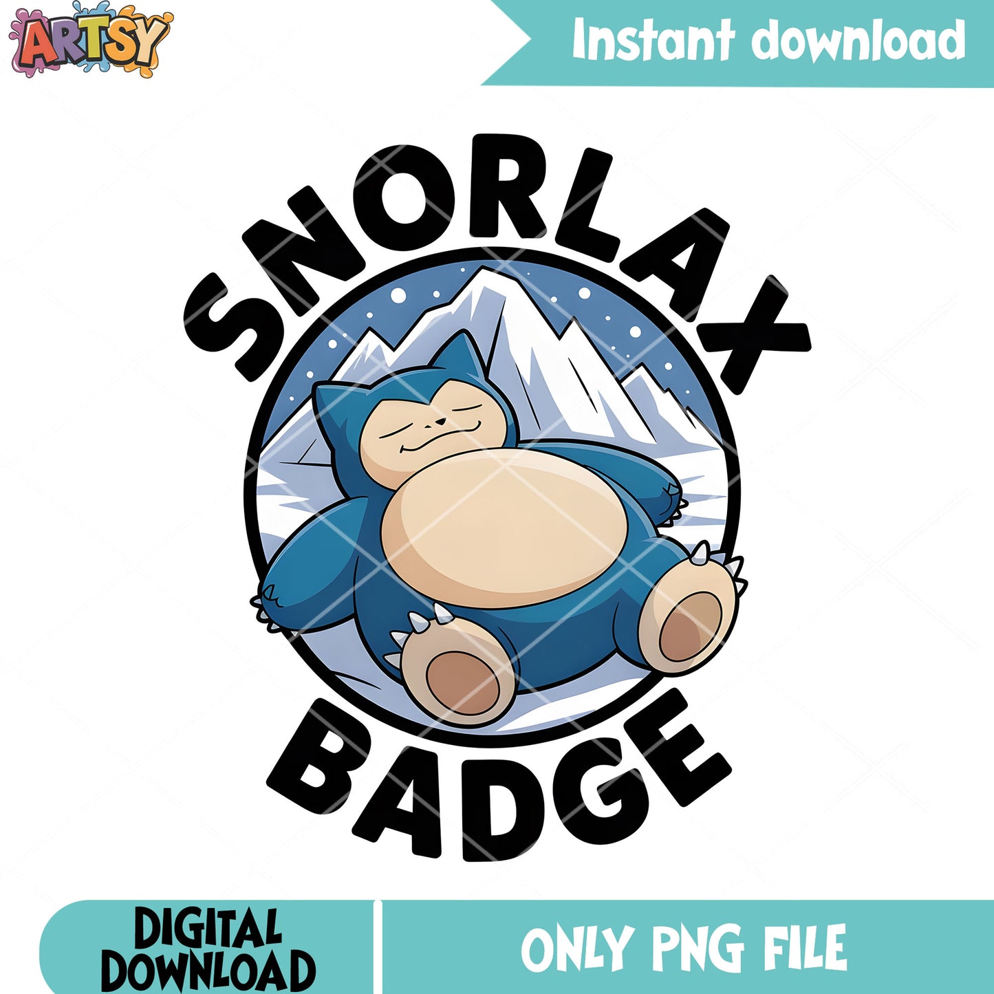 Sleepy pokemon snow png, pokemon poster png, pokemon snorlax png