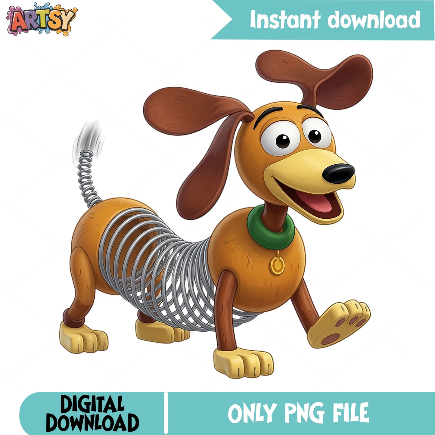 Slinky Dog Toy Story PNG, Disney Pixar PNG, Toy Story PNG