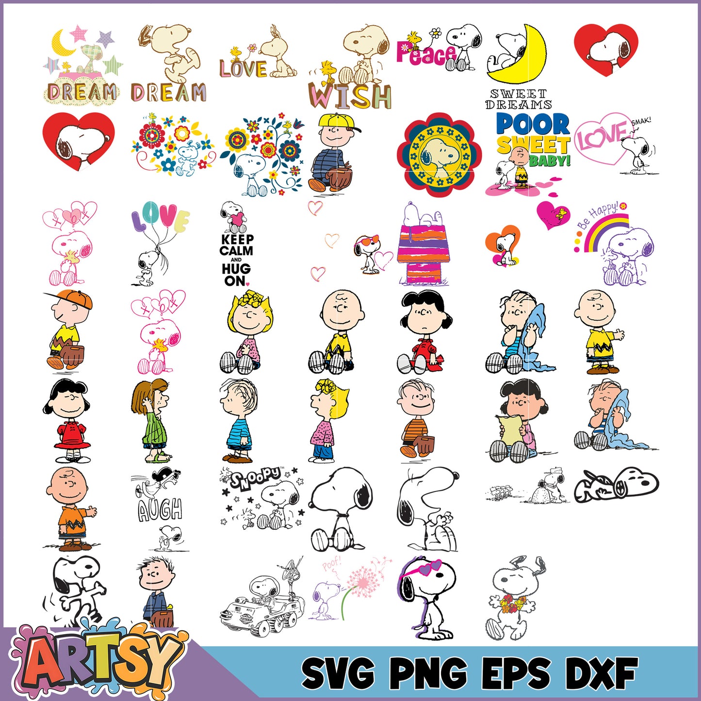 Snoopy SVG Bundle Cute Designs