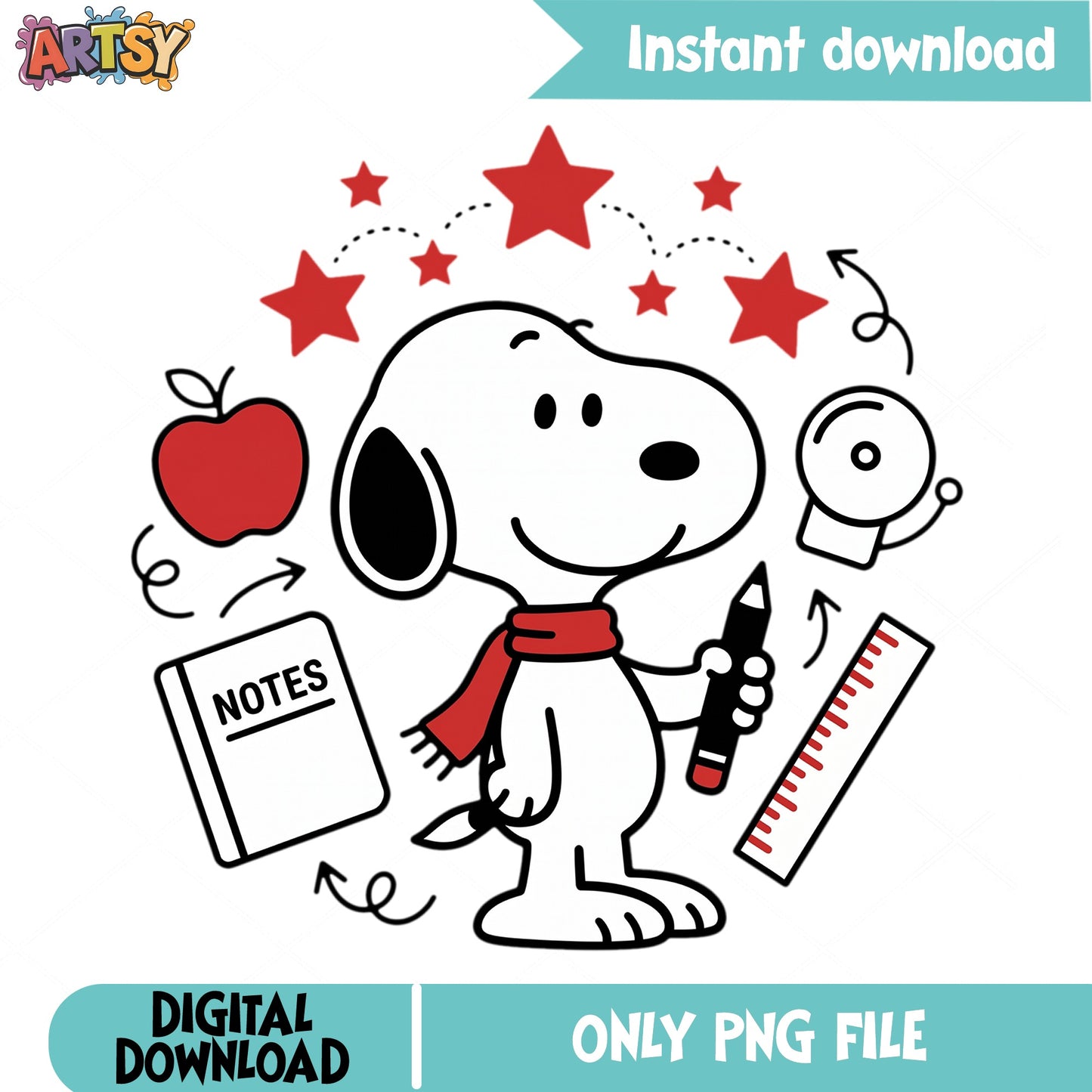Snoopy Back To School PNG, Peanuts Teacher PNG, School PNG