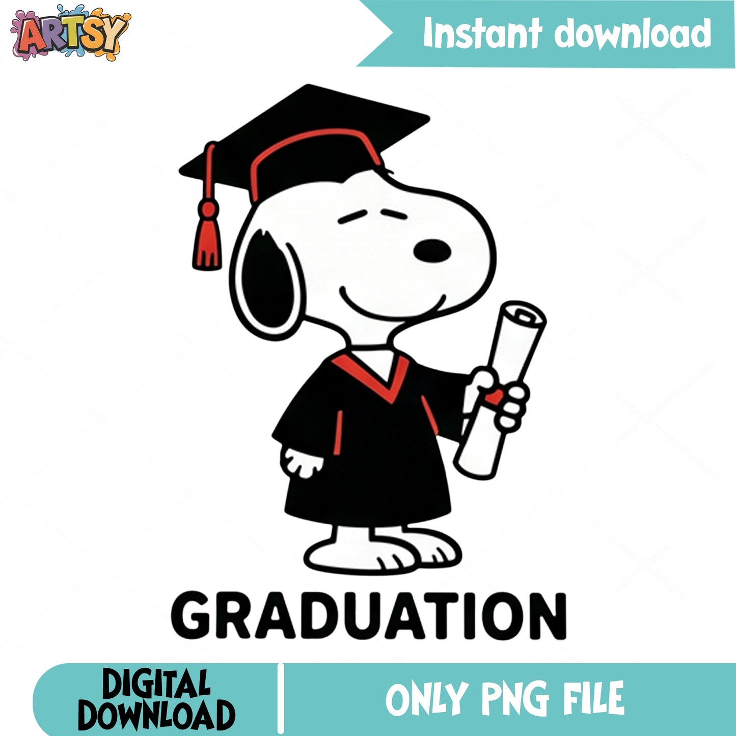 Snoopy Graduation PNG, Peanuts Graduate PNG, Class Of 2025 PNG