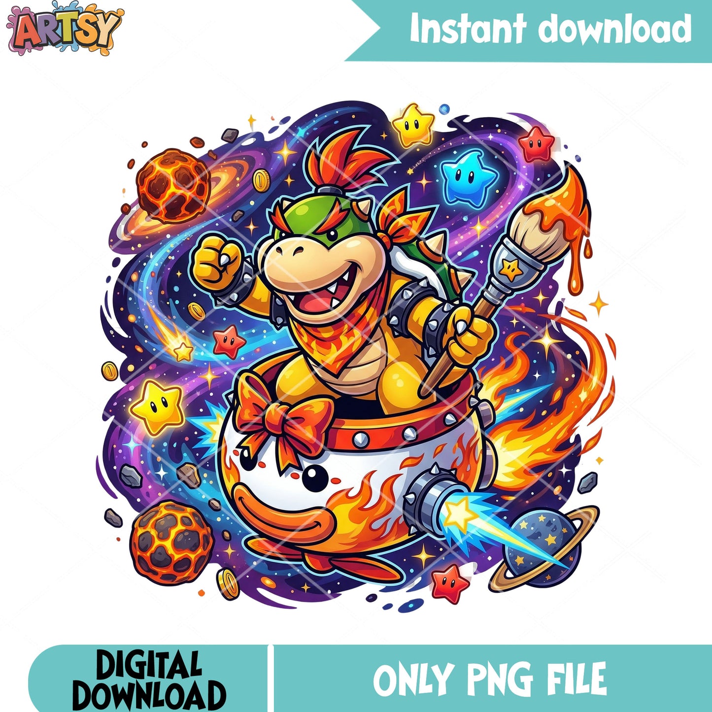 Snow star browser png, mario characters png, galaxy vibes png