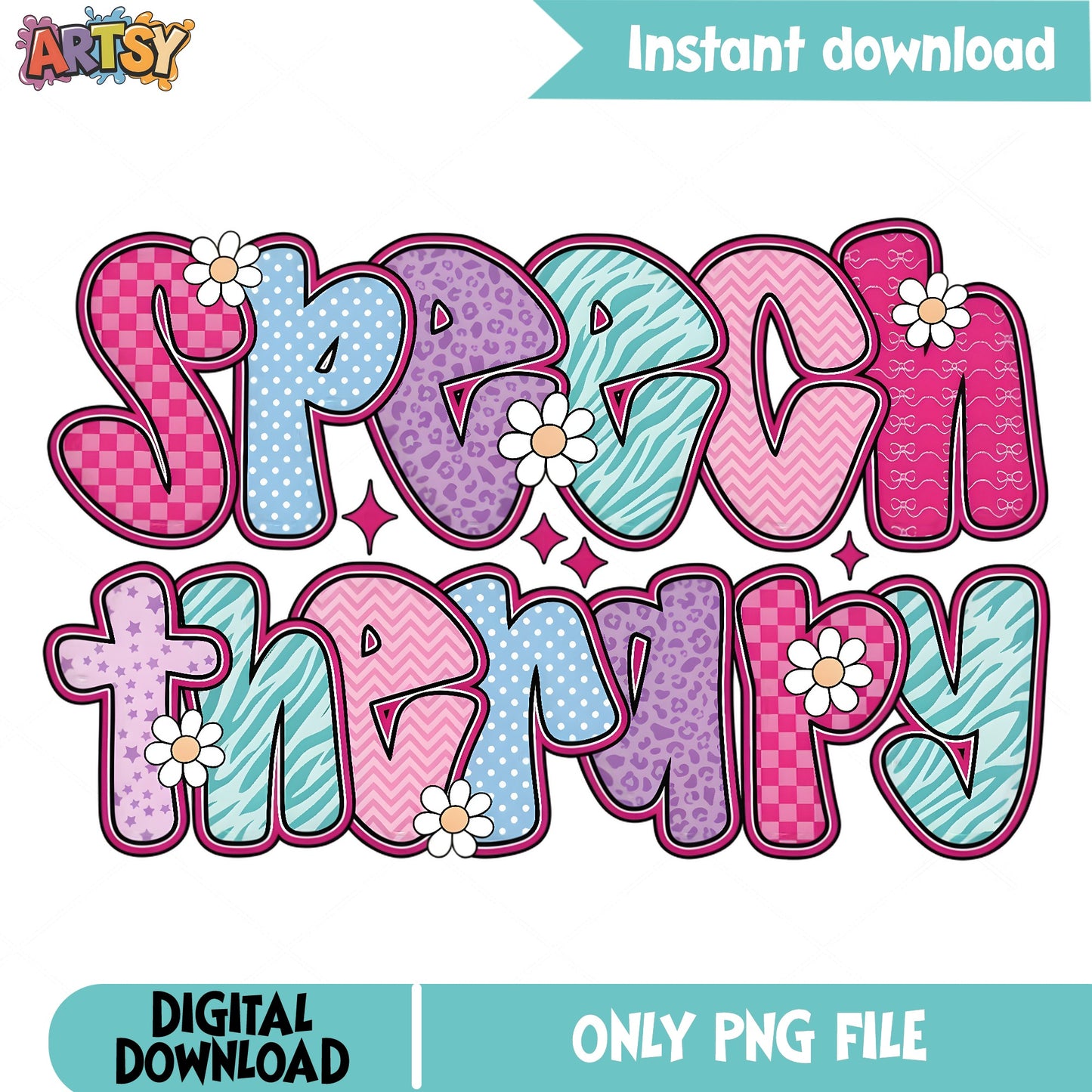Speech Therapy PNG, SLP Sublimation Design, Therapist PNG