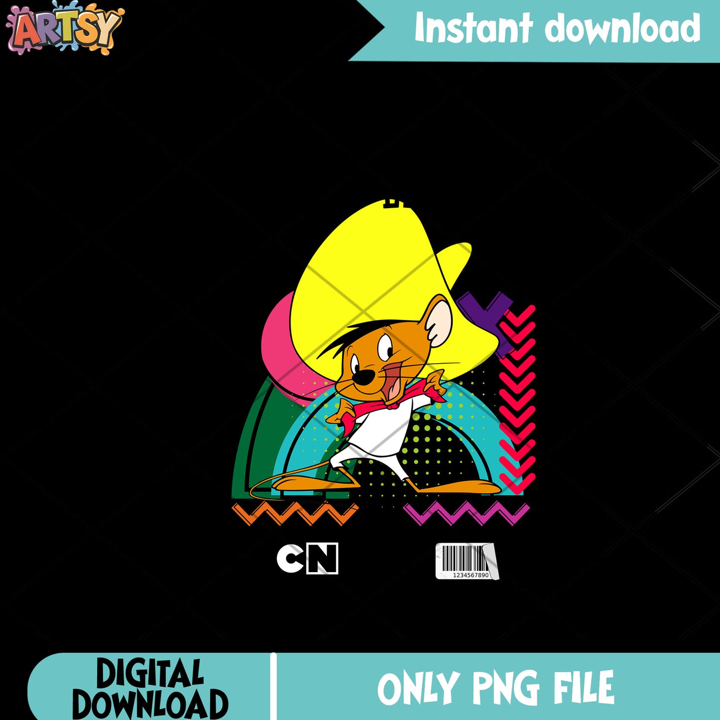 Speedy Gonzales png, Warner Bros png, Sombrero png