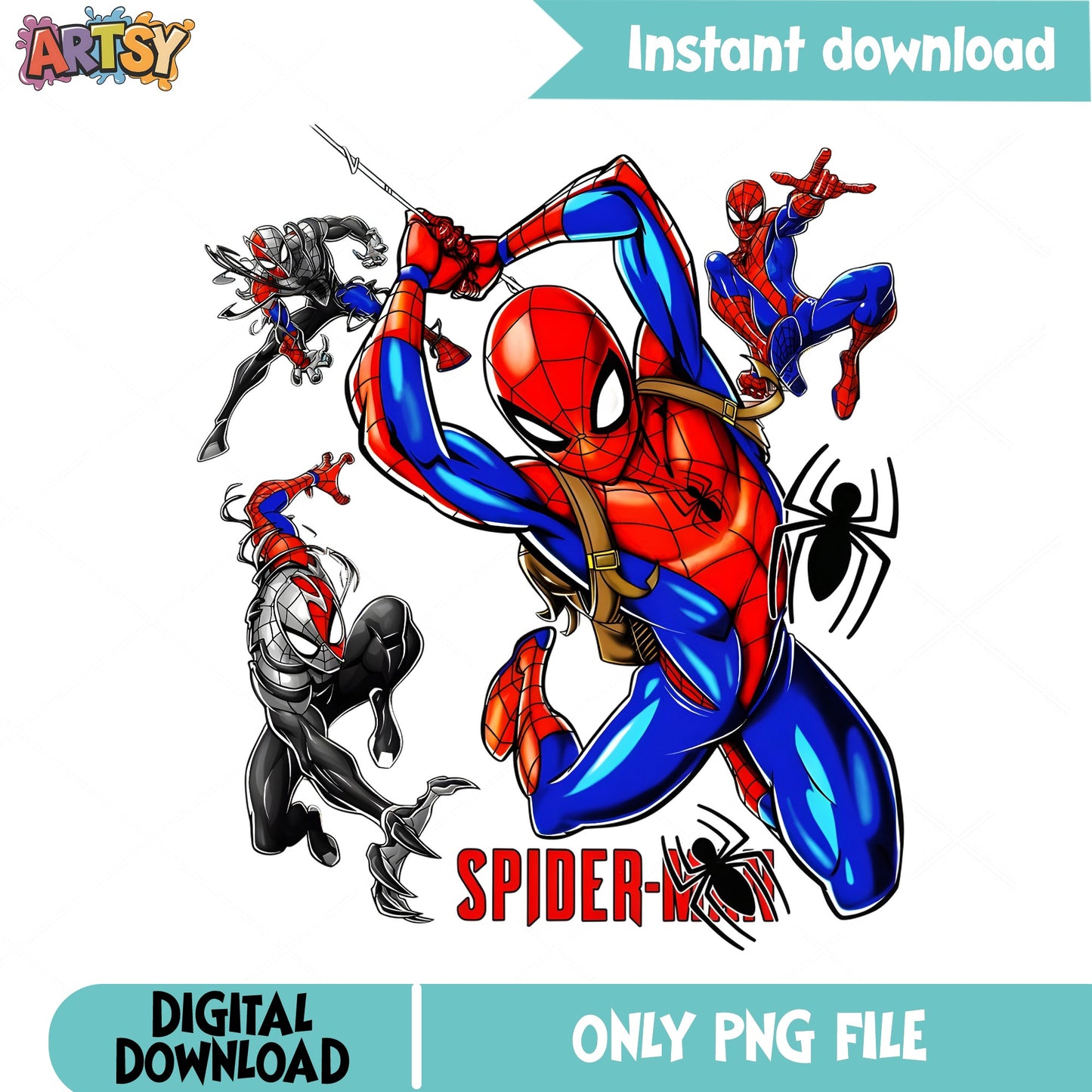 Spider-Man Bundle PNG, Marvel Superhero PNG, Spiderman PNG