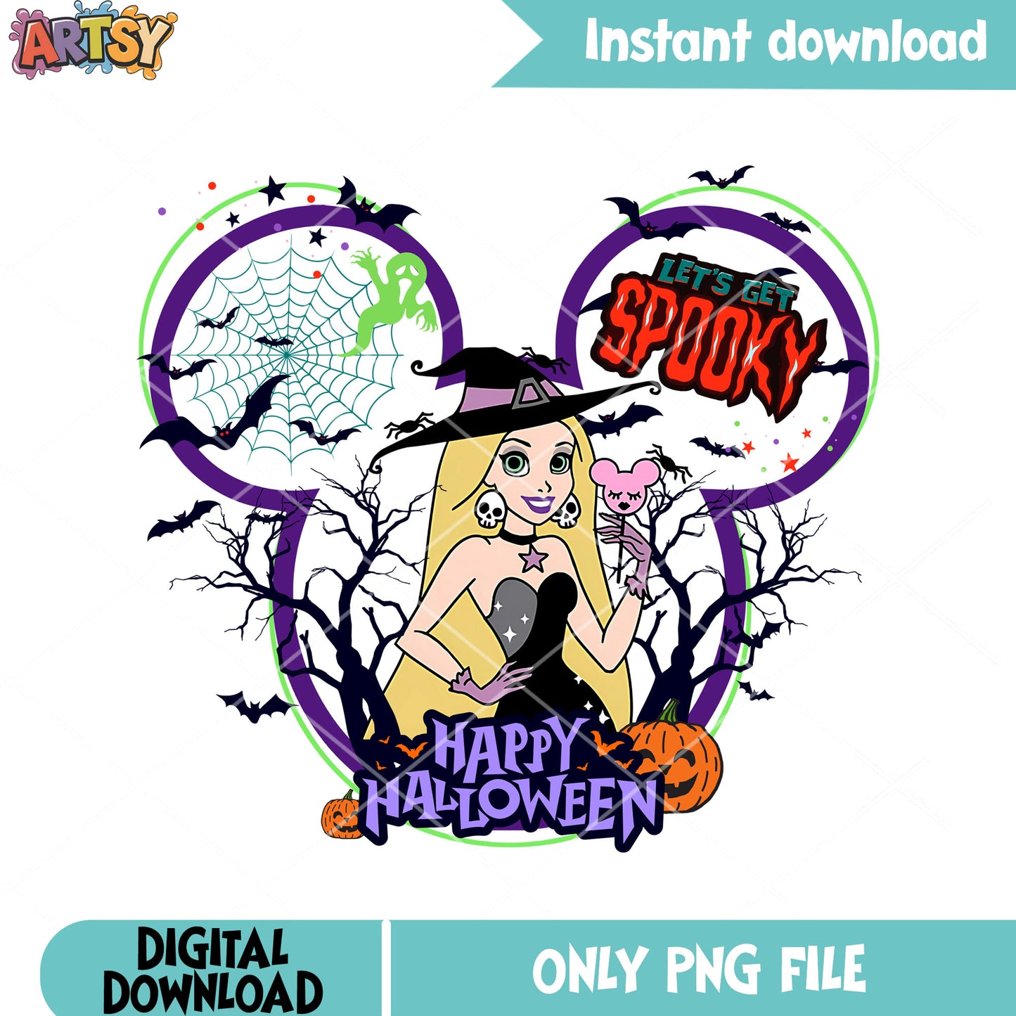 Spider web scary bats png, spooky forest png, halloween costume png