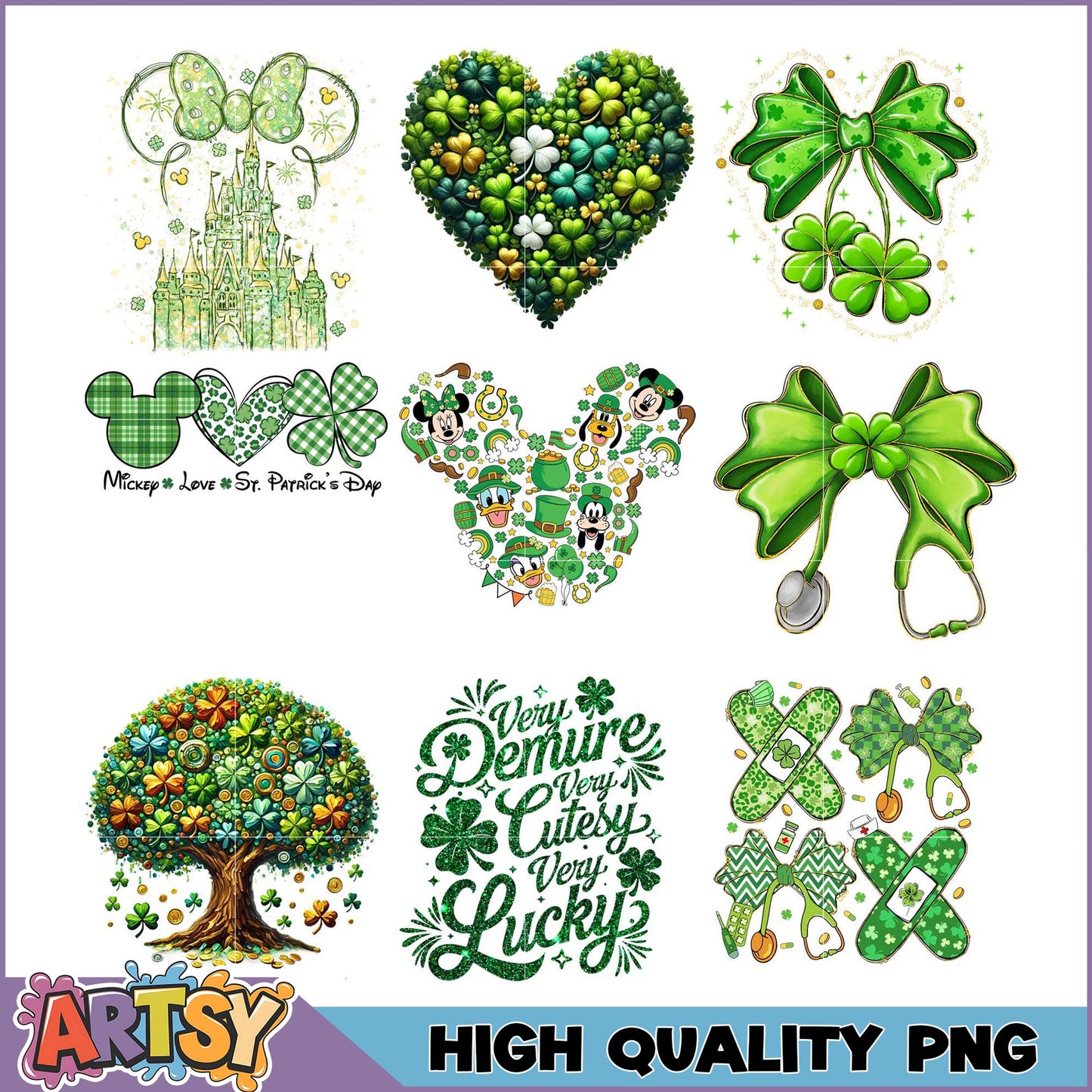 St Patricks Day PNG Bundle High Quality Designs