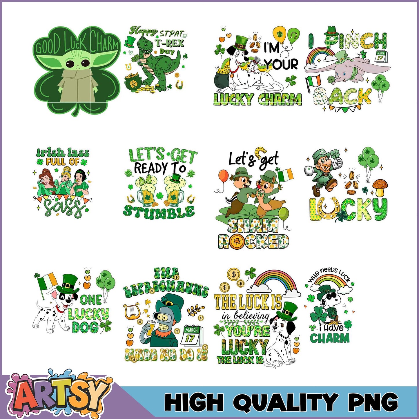 St Patricks Day PNG Bundle High Quality Images