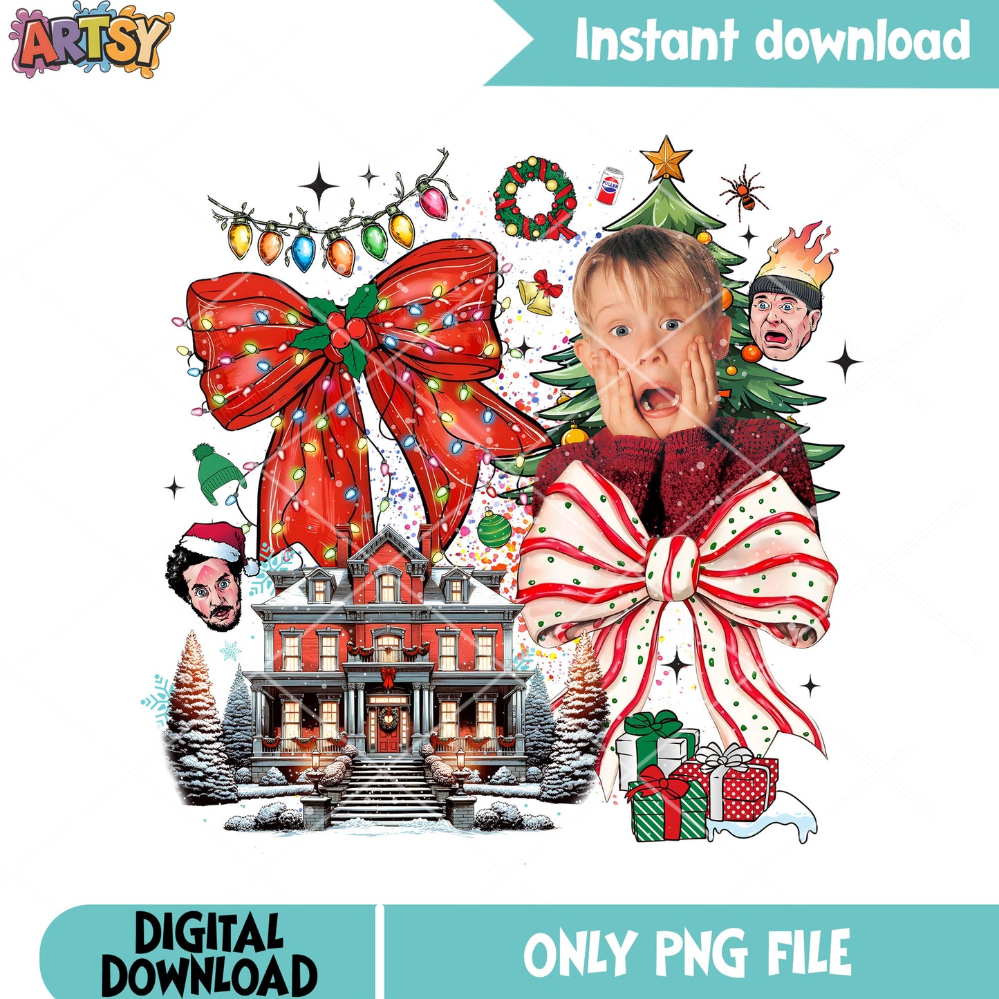 Stayin alone in christmas png, kevin mccallister png, wet bandit png