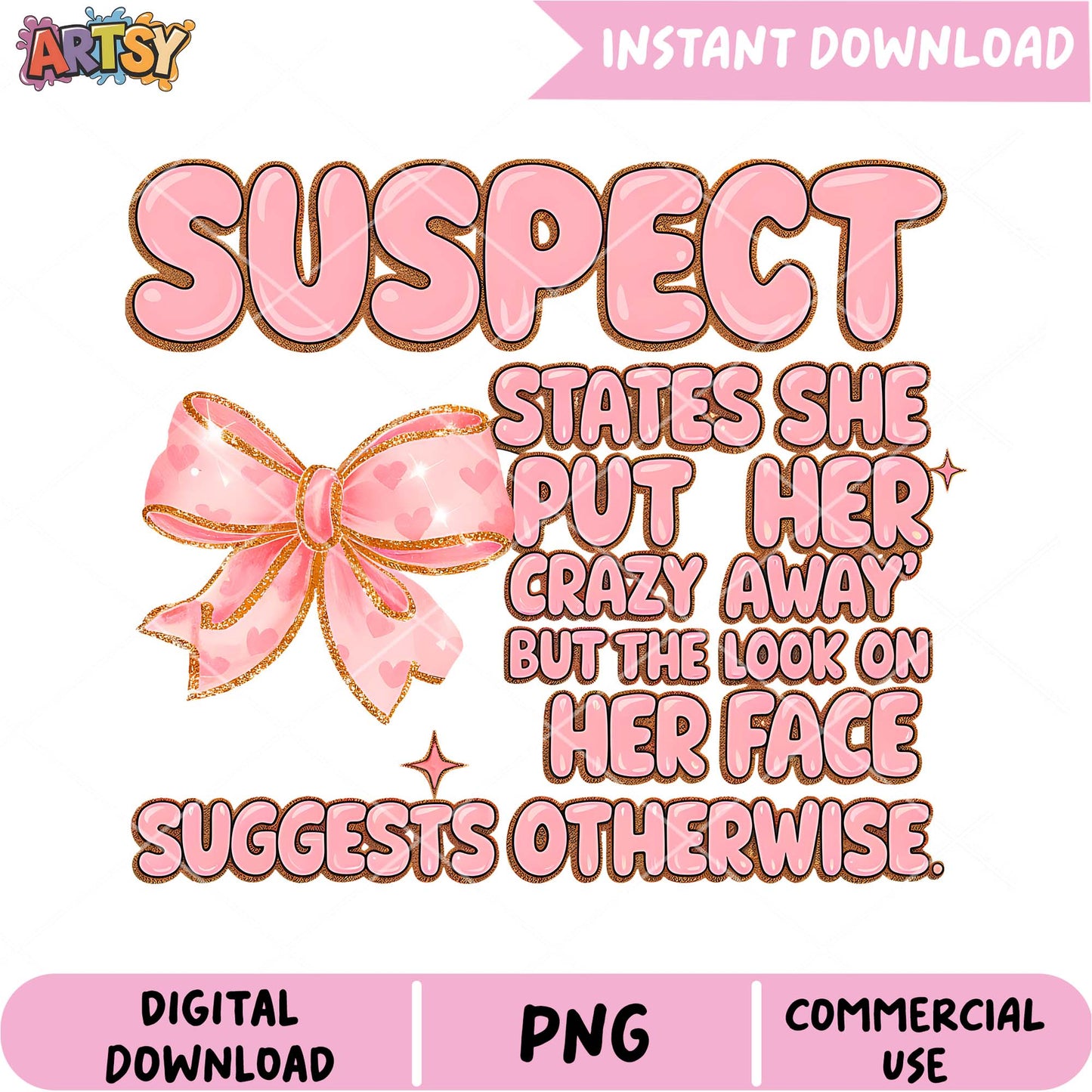 Suspect States She PNG Design