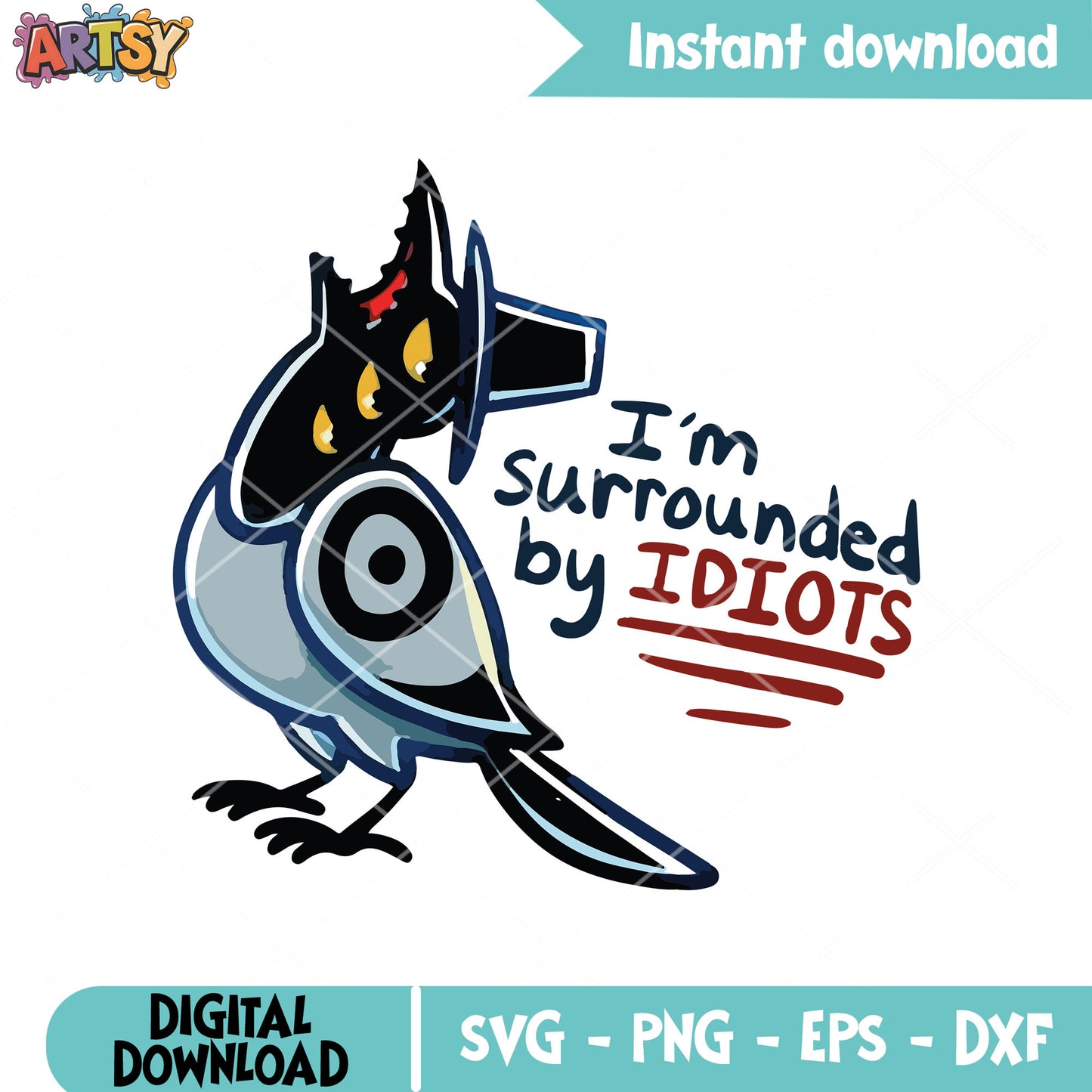Sussy Im surrounded by idiots svg, kpop demon hunters svg