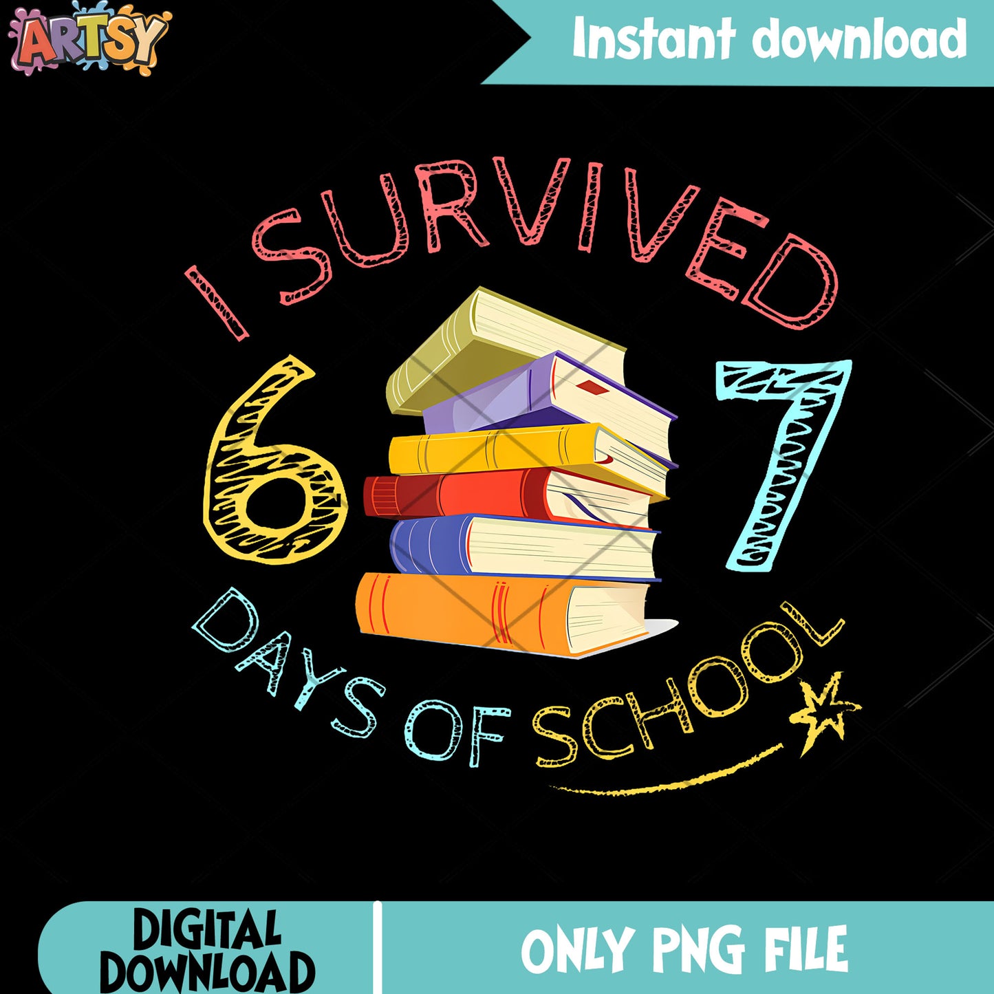 Teacher student six seven png, funny memes png, books png