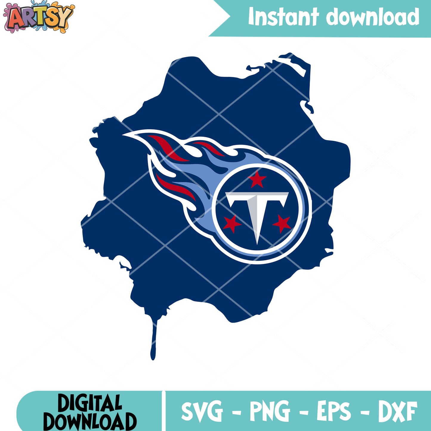 Tennesse logo football team svg, America football svg, Titans svg