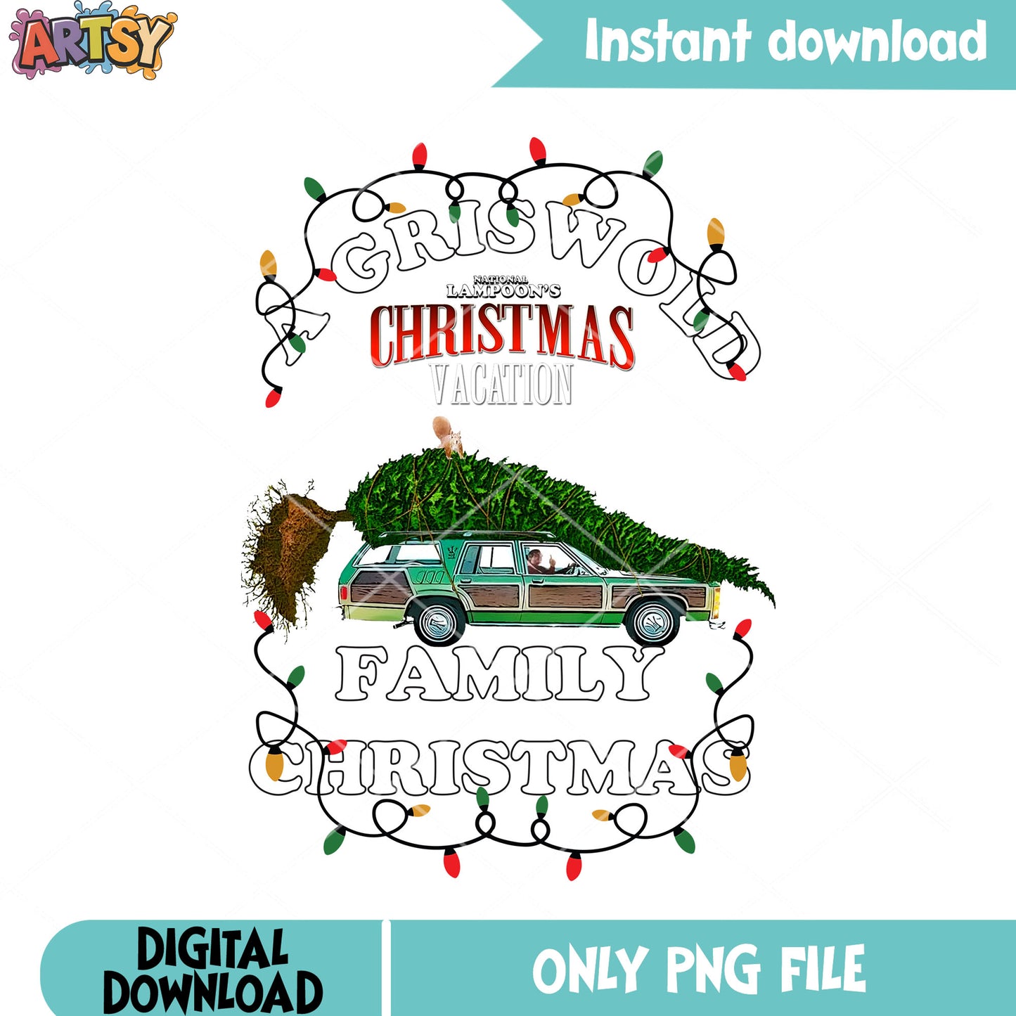 That huge tree is to big png, lampoon christmas png, griswold png