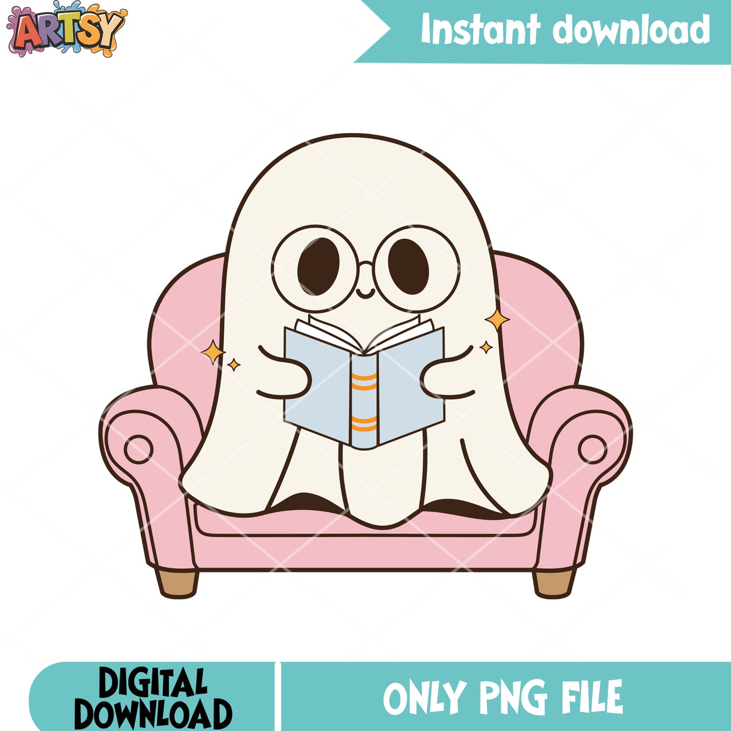 The blanket study png, pink sofa png, halloween scary png