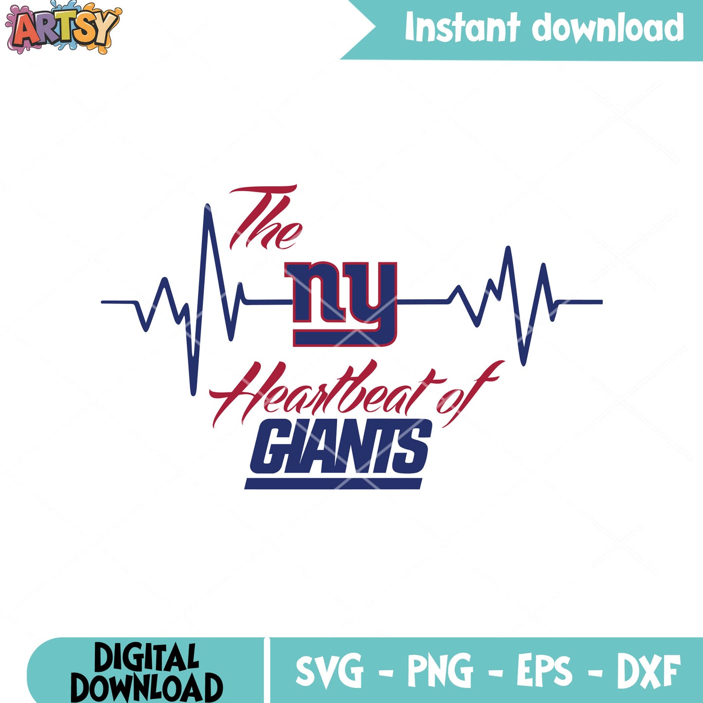The bpm of giants football svg, giants svg, ny giants svg