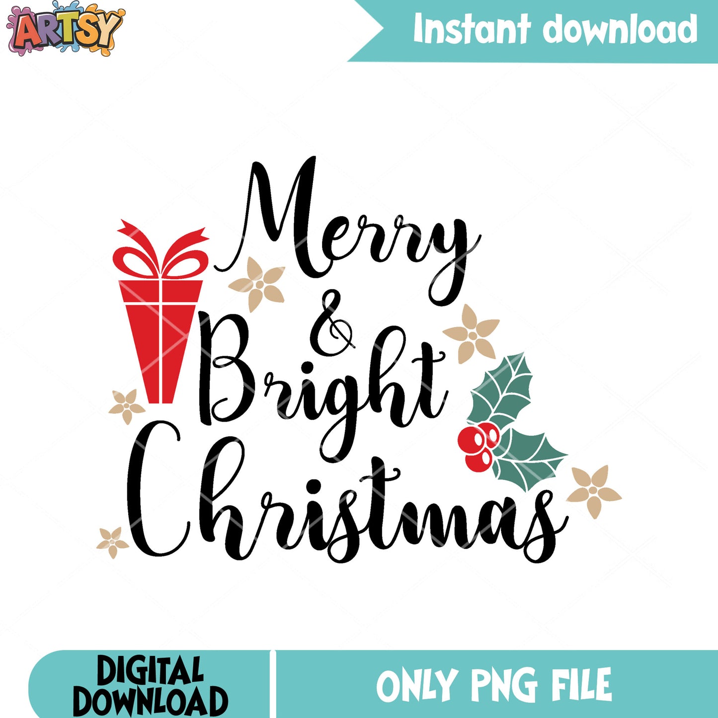 The bright gifts xmas png, christmas poster png, christmas gifts png