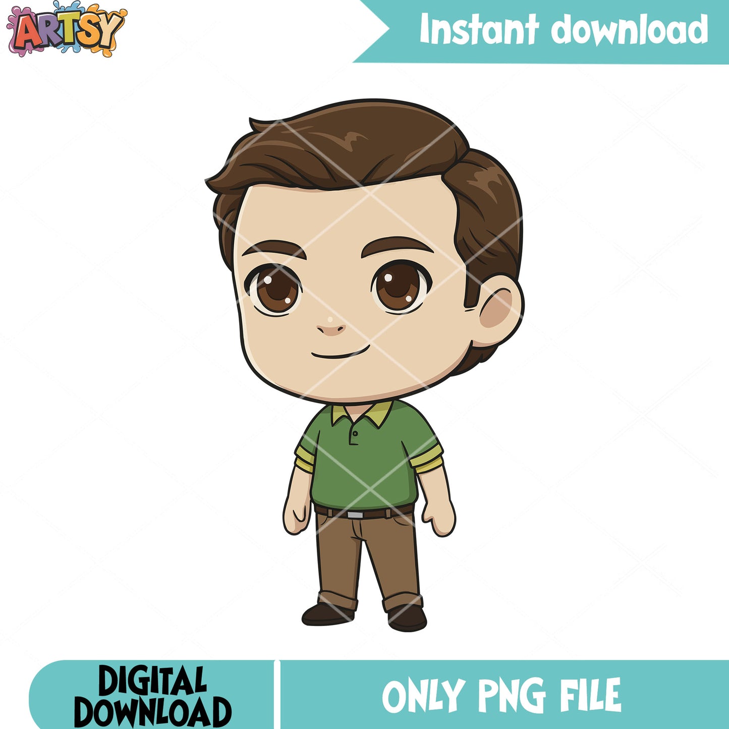 The bully bob newby chibi png, stranger things png, netfix movies png