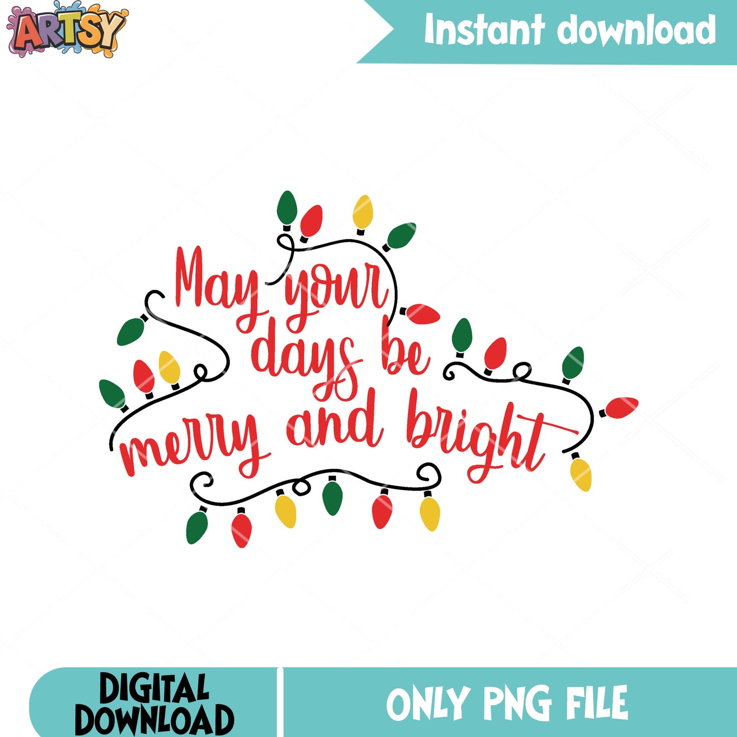 The christmas cards gifts png, christmas poster png, xmas lights png