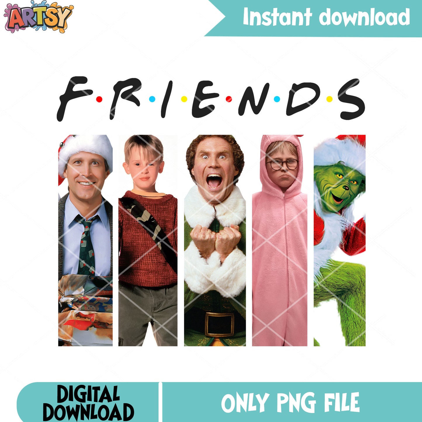 The christmas friends png, christmas movie png, ralphie parker png