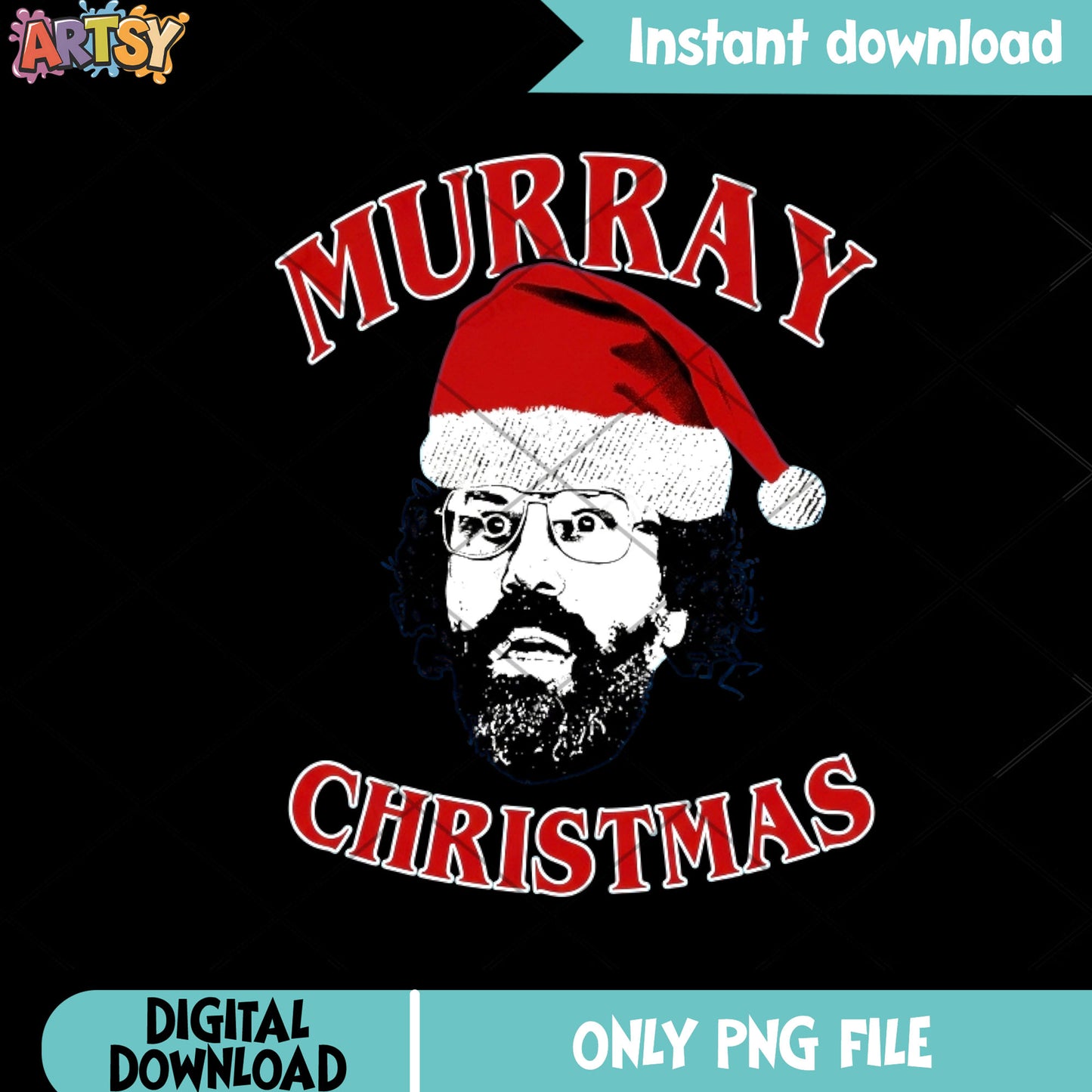 The christmas murry character png, santa hat png, stranger things png