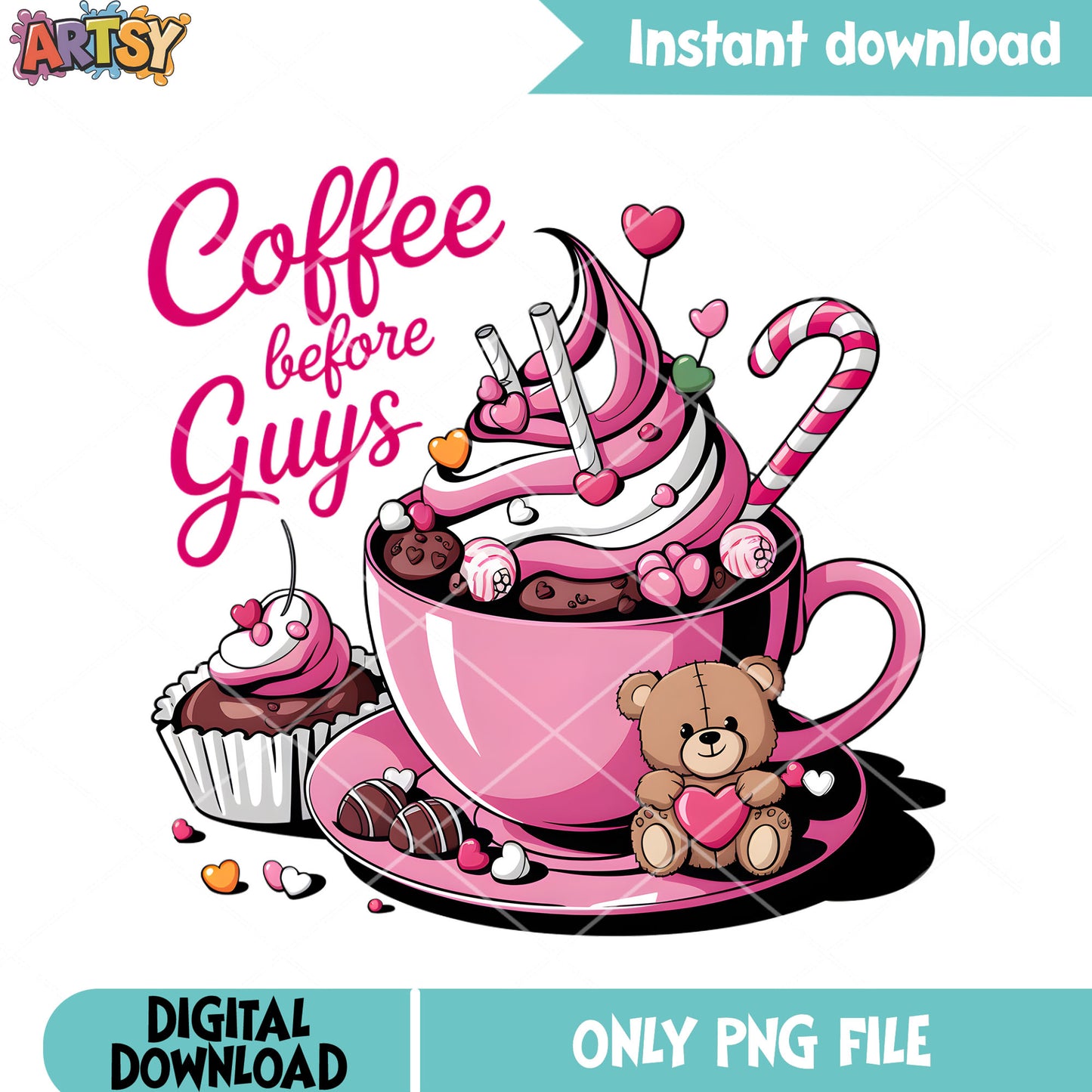 The coffee valentines gifts png, valentines gifts png, valentines png