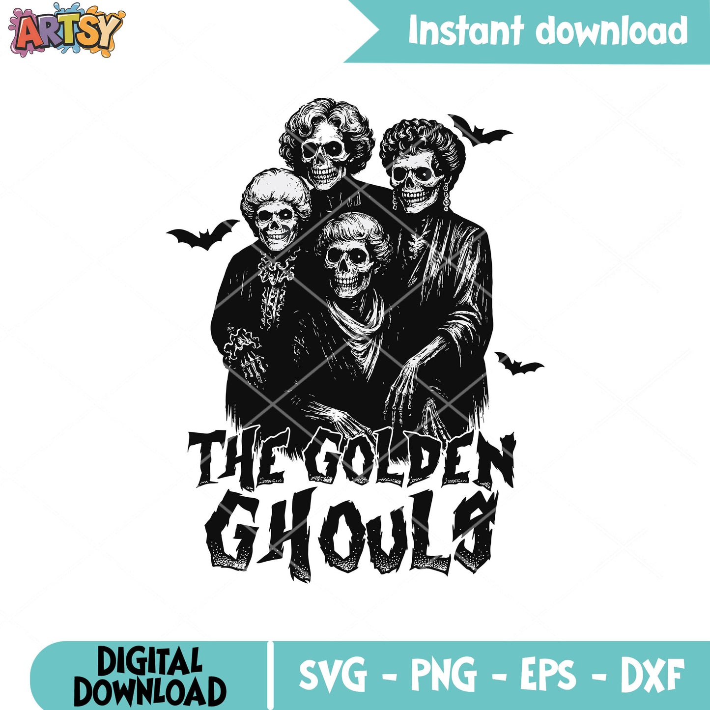 The golden ghouls family svg, golden ghouls svg, halloween family svg